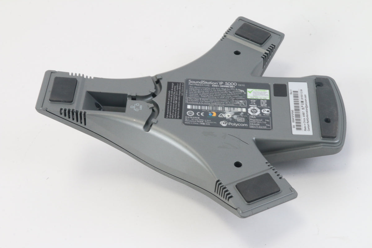 Polycom Model 5000 Power Polycom SoundStation IP 5000 VoIP Phone for Small Conference Rooms Gra ...