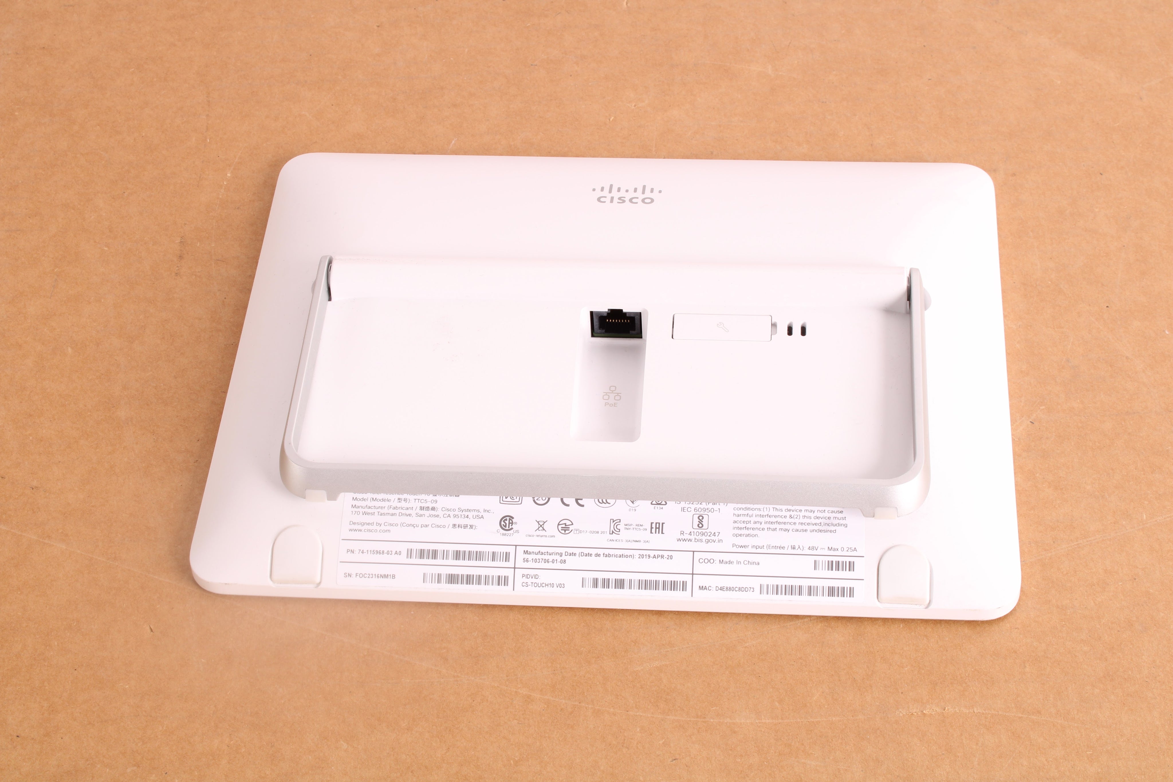 Cisco CS-CODEC-PLUS Video Conference Room TTC7-25 + TelePresence Touch ...