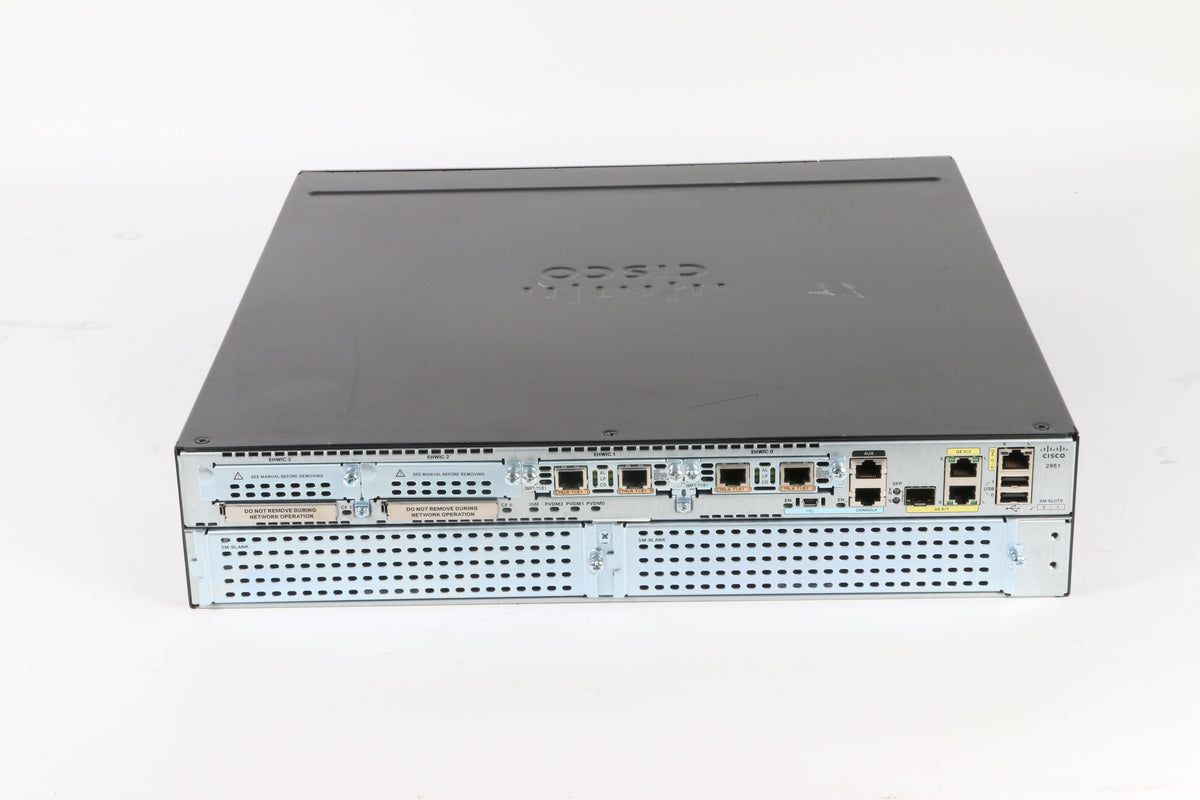 Cisco 2951 Gigabit Integrated Services Router 2x VWIC2-2MFT-T1/E1 – NTC ...