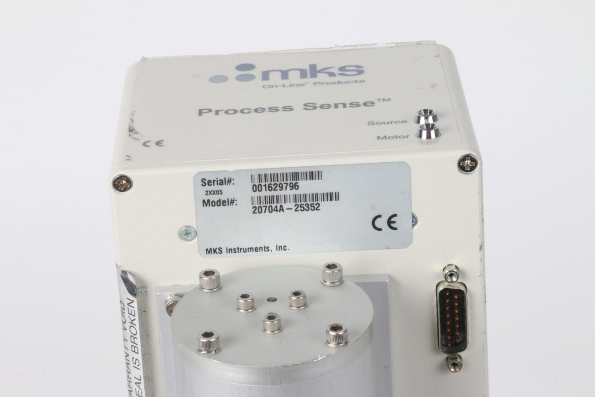 MKS 20704A-25352 Process Sense, Valve, Vacuum Exhaust Monitor, End Poi ...