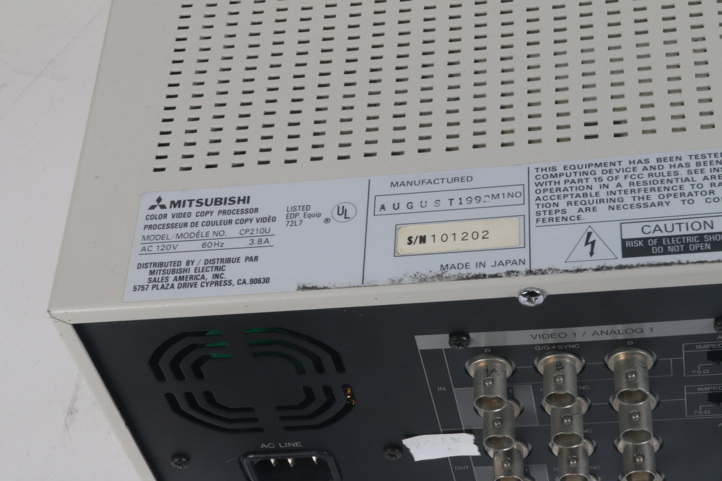 Mitsubishi CP210U Color Video Copy Processor – NTC Tech