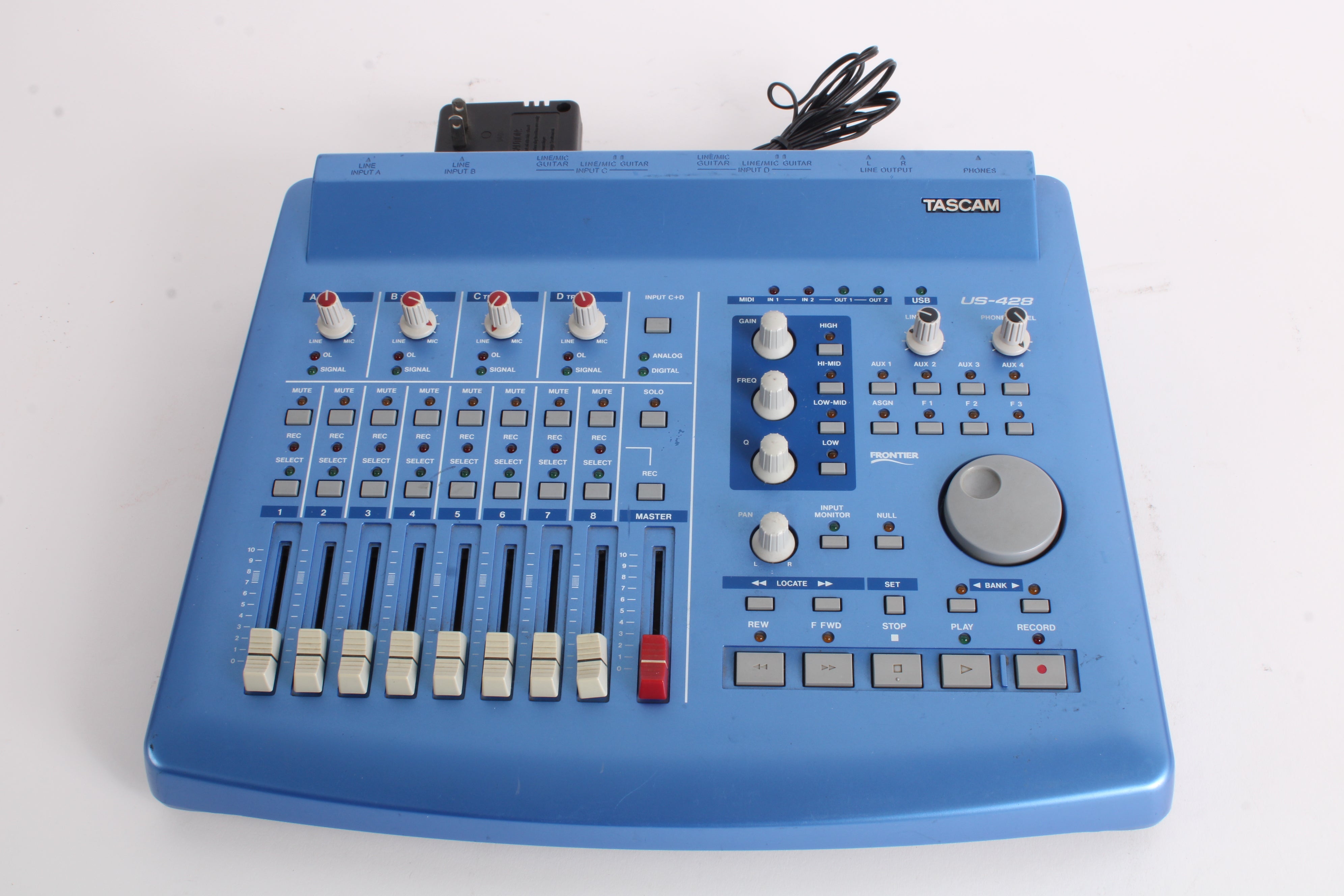 Tascam US-428 USB Digital Audio Workstation Controller W/ PSU - Fair C ...