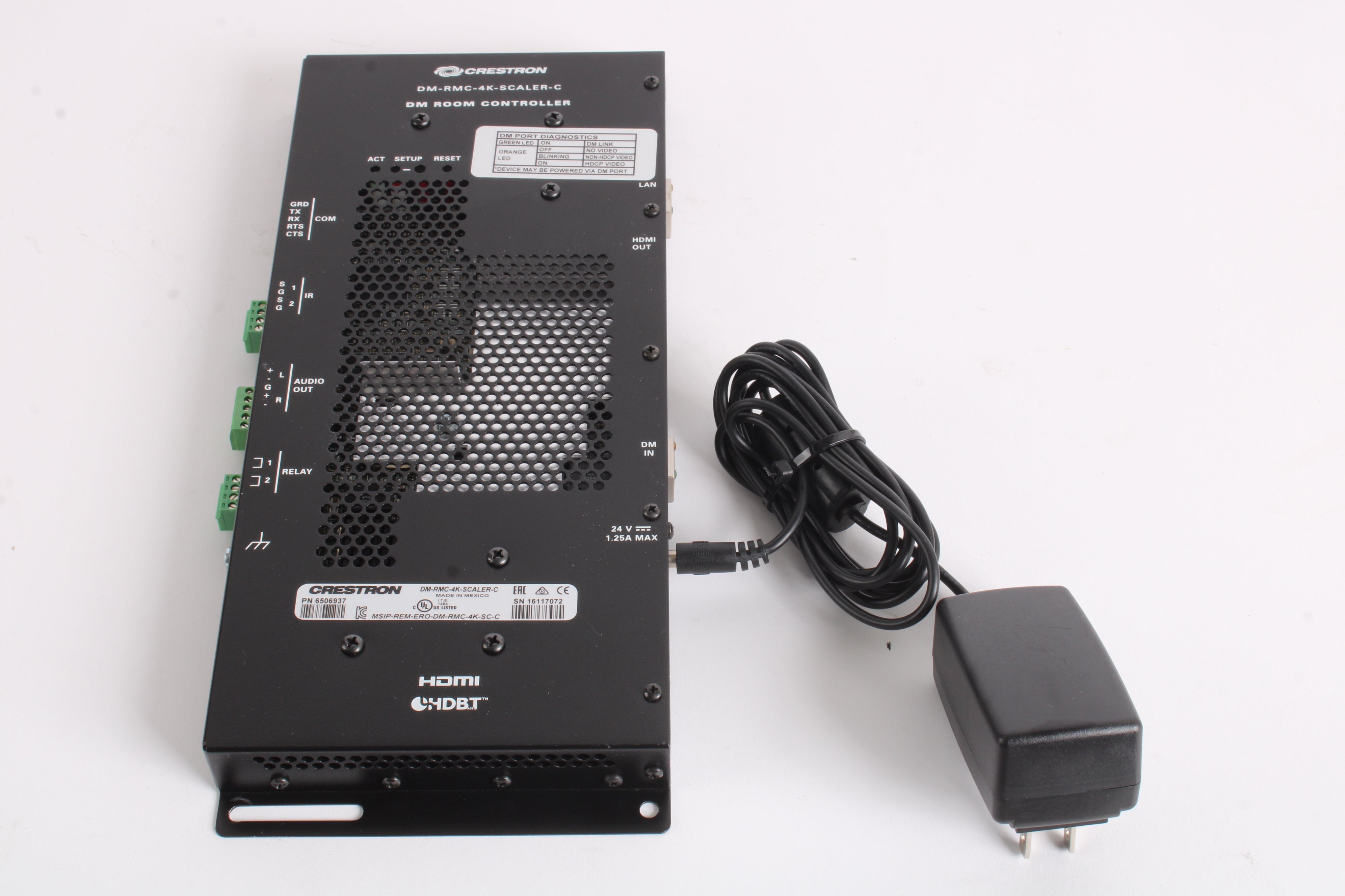 Crestron DM-RMC-4K-Scaler-C DM Room Controller 6506937 W/ PSU - Fair C ...