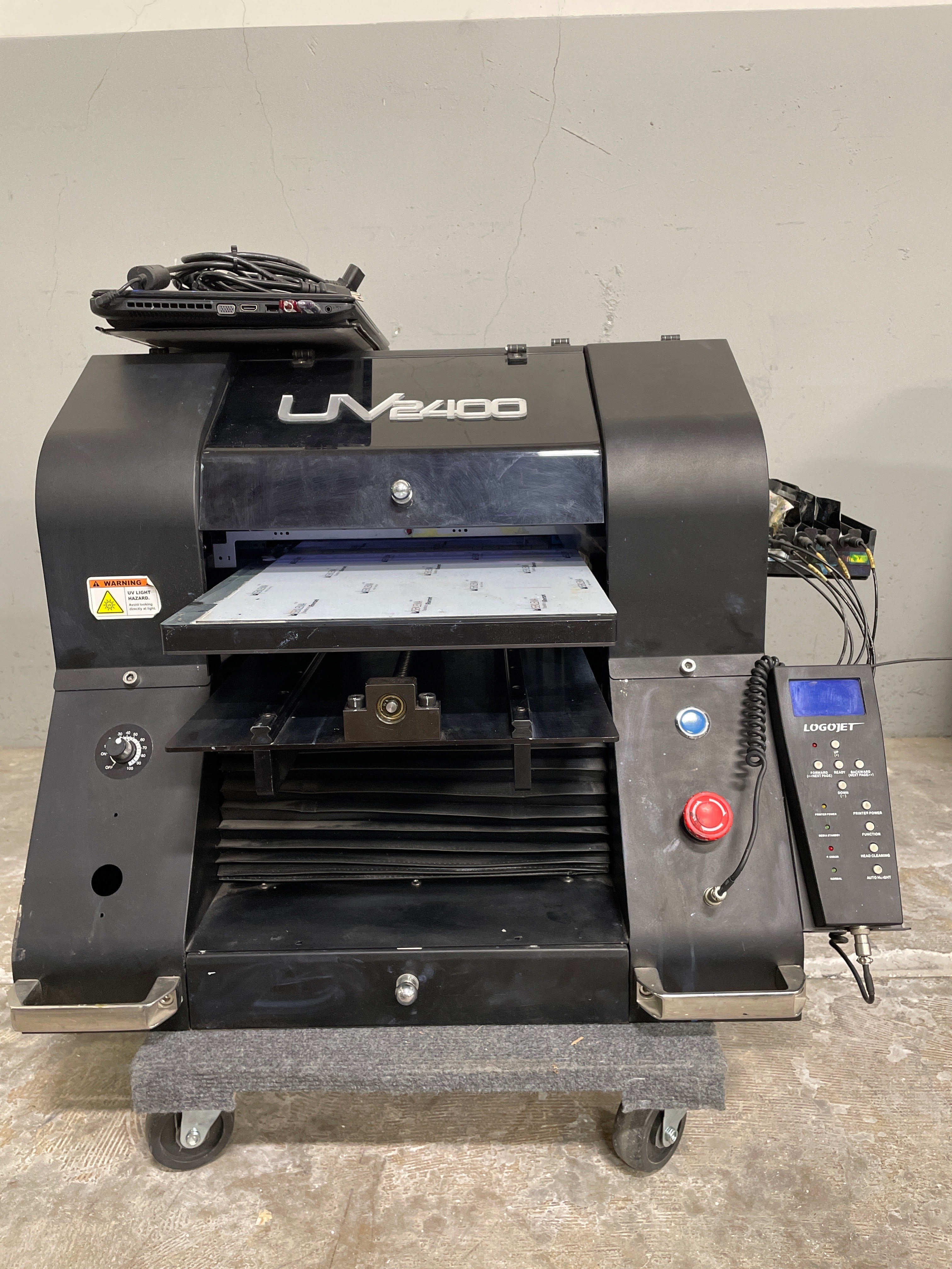 LogoJET Pro UV-2400 UV Direct to Subtrate Printer With Accessories - A ...