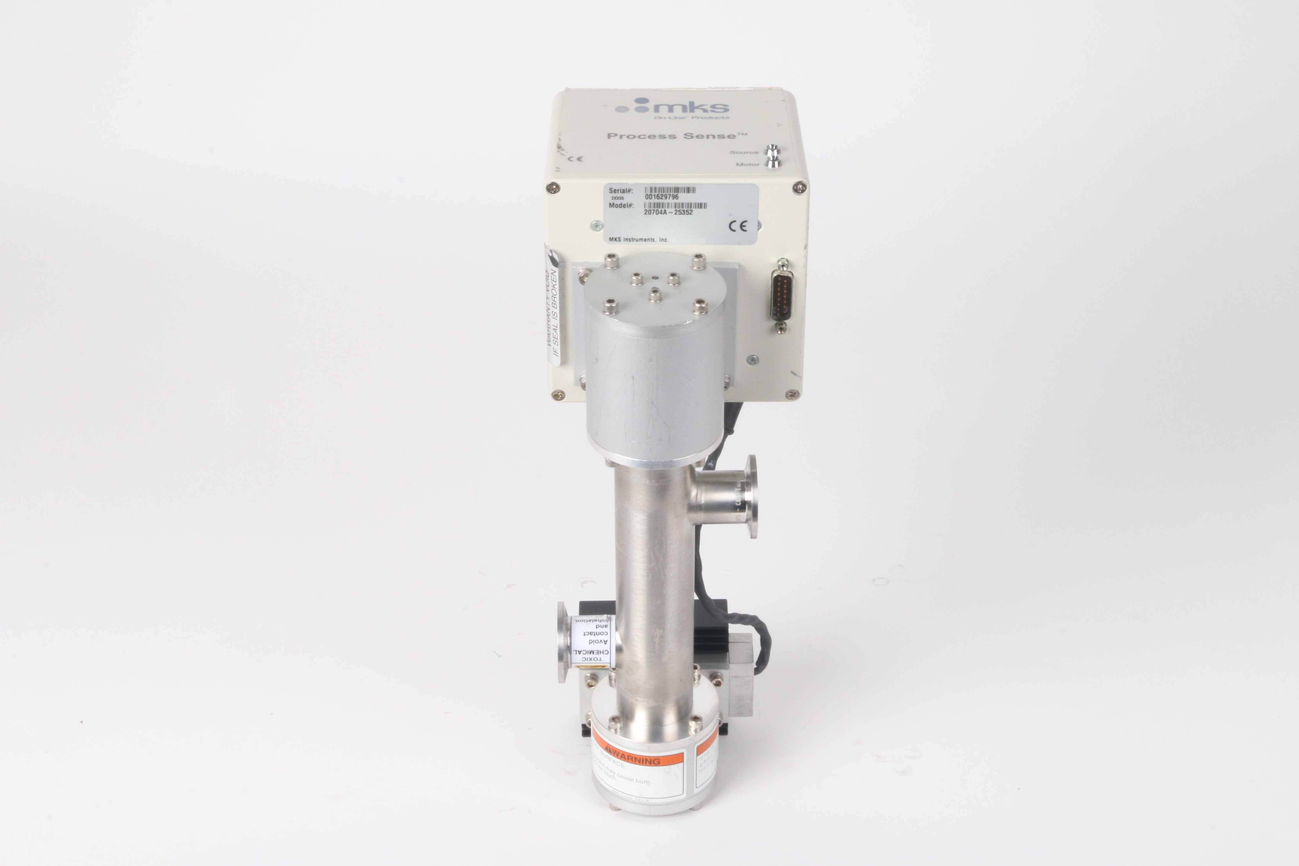MKS 20704A-25352 Process Sense, Valve, Vacuum Exhaust Monitor, End Poi ...