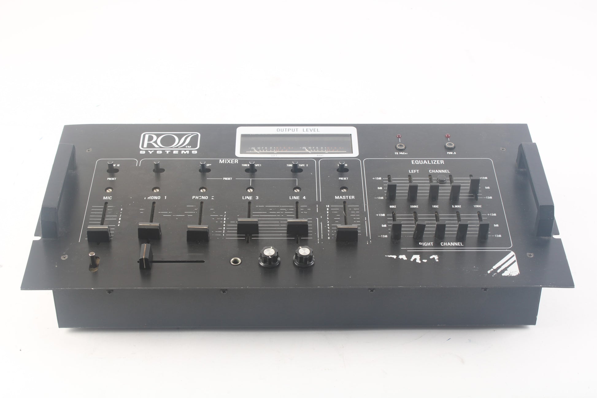 Ross Rave Audio Mixer Ross Systems DM-1 Professional Studio DJ Stereo Audio Mixer Console ...