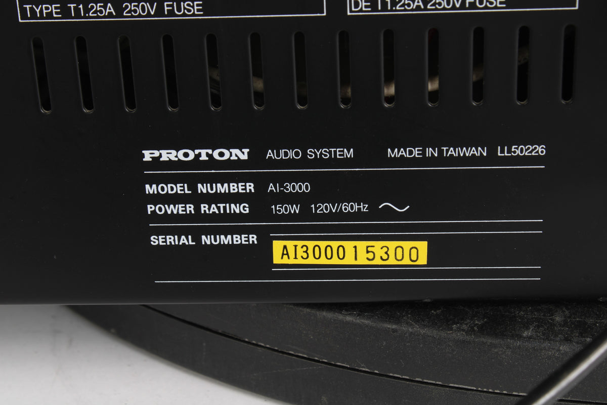 Protron 3000 Proton AI-3000 Audio System Amplifier - AS IS – NTC Tech