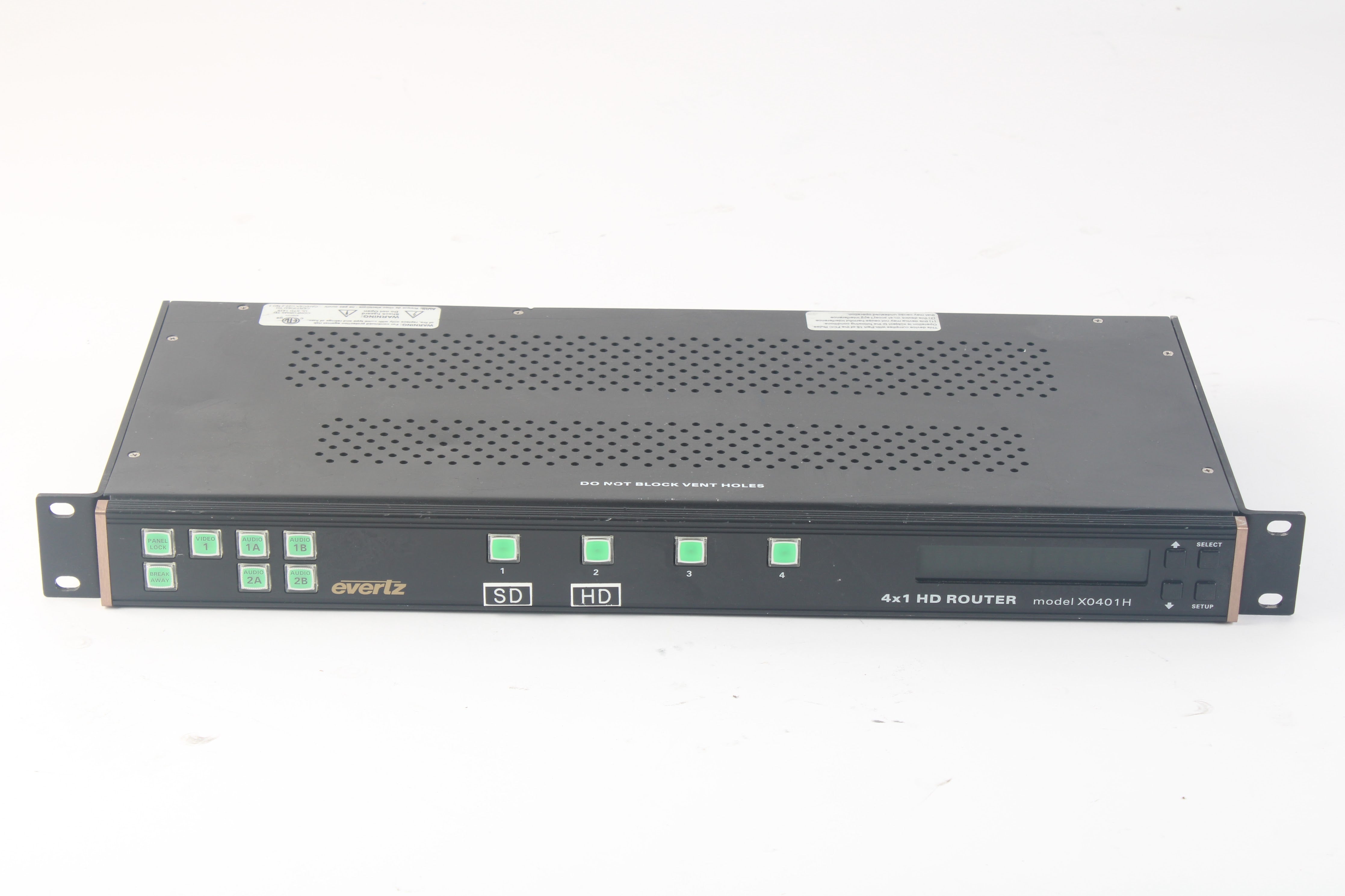 Evertz X-0401H-AES4 4x1 HD Audio Video Router – NTC Tech