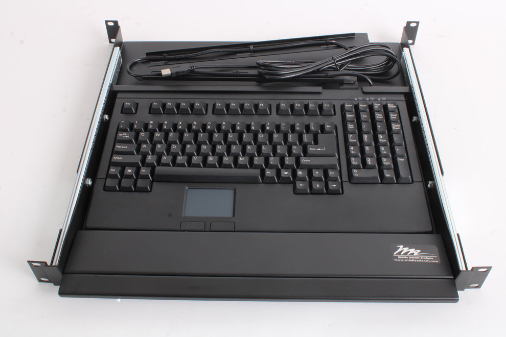 Rm Keyboard Middle Atlantic RM-KB 1 Space Sliding Shelf Computer Keyboard – NTC Tech