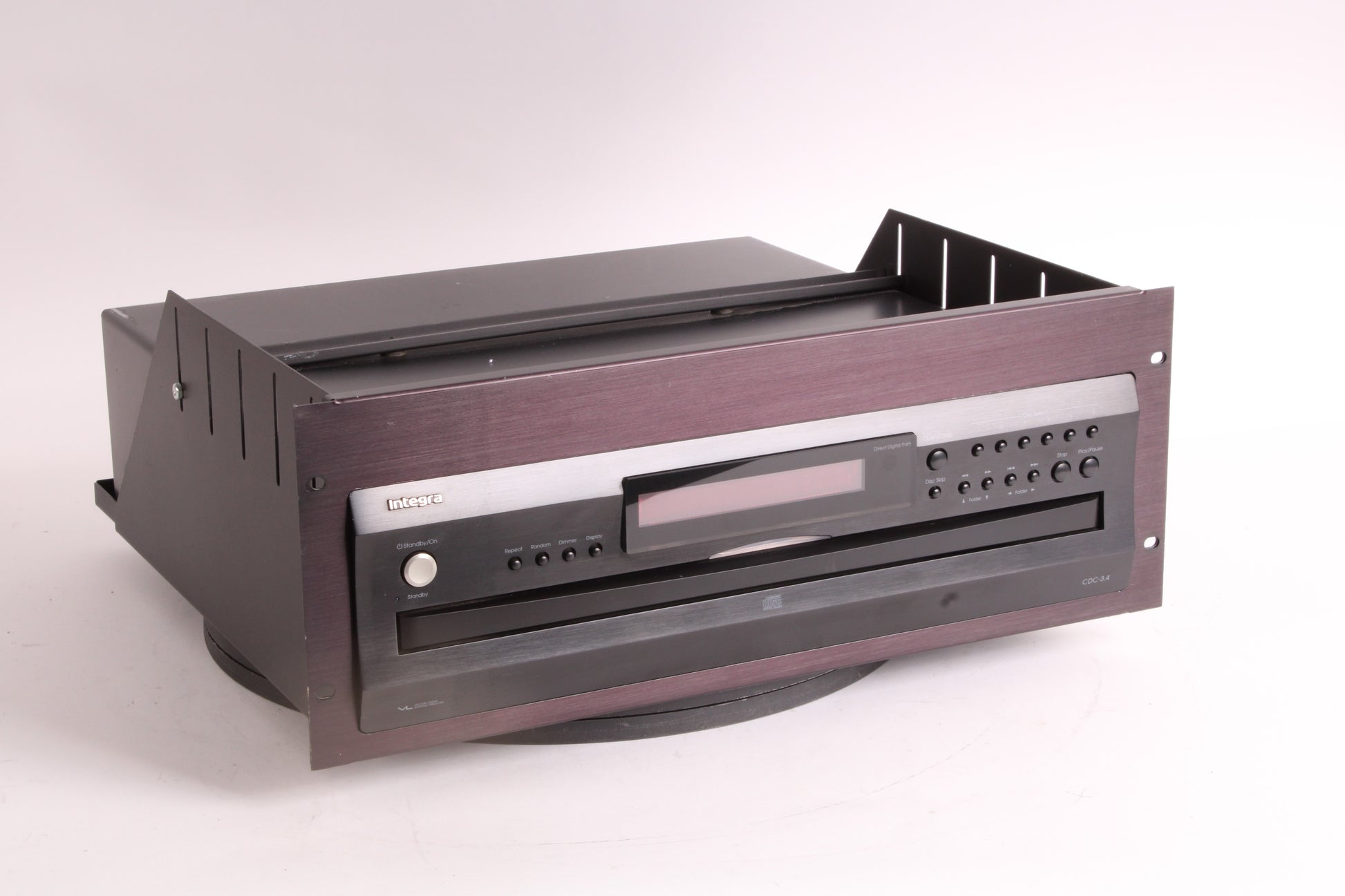 Integra CDC 3 4 Compact 6 Disc Carousel Changer W Middle Atlantic CDC Integra cdc 3 4 compact 6 disc carousel changer w middle atlantic cdc