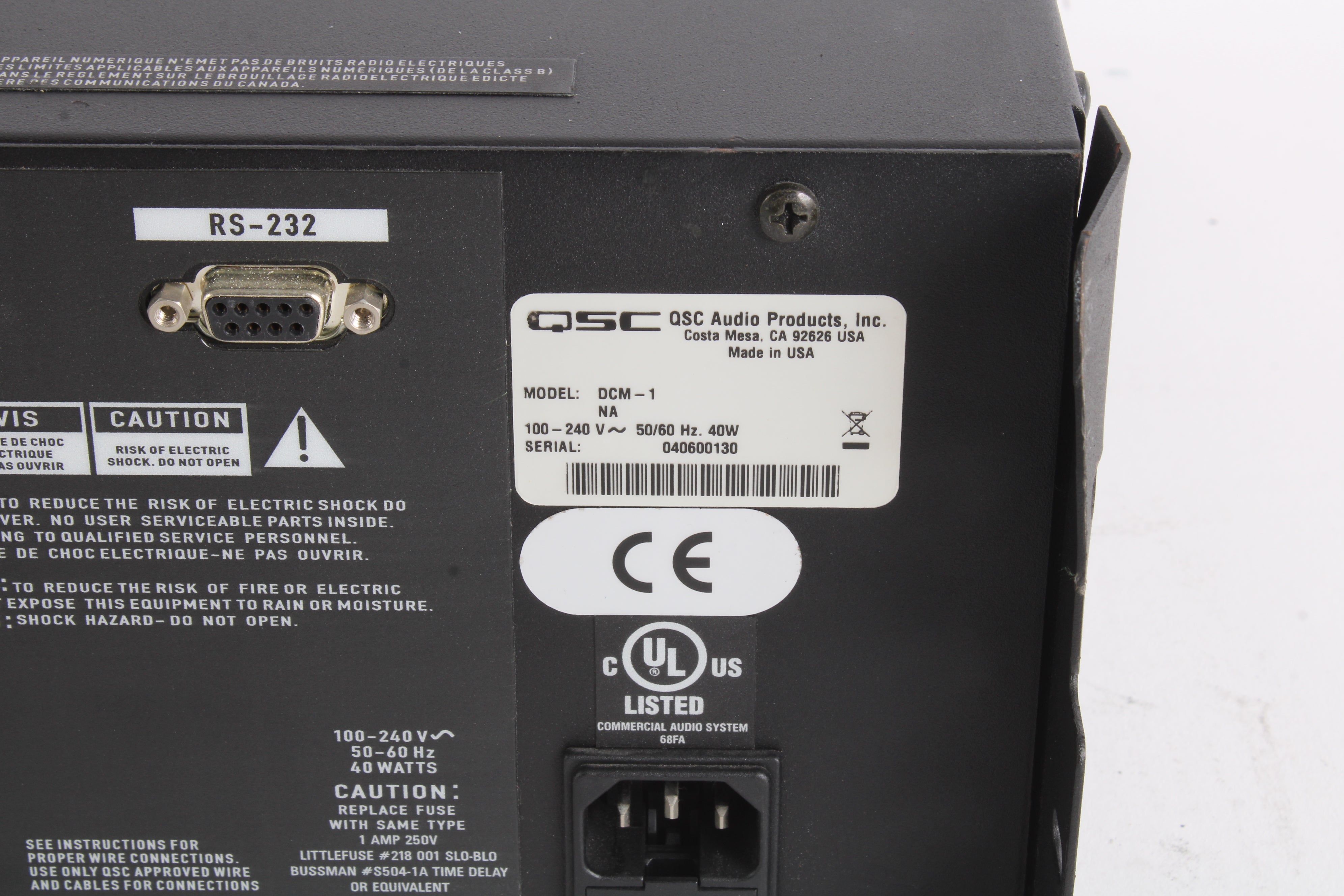 Qsc Monitoring QSC DCM-1 Digital Cinema Monitor – NTC Tech