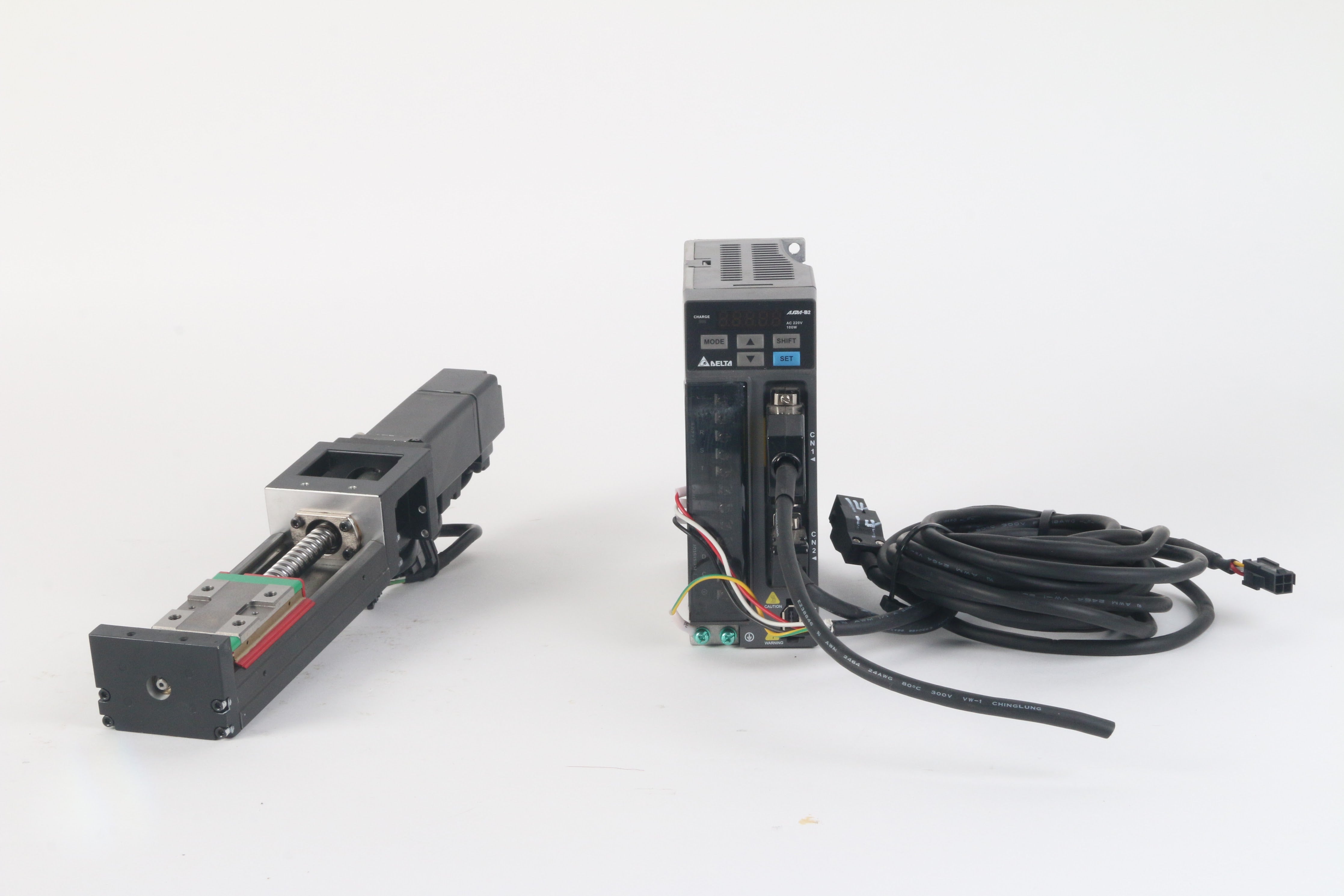 Delta ASD-B2-0121-B AC Servo Drive,ECMA-C20401ES Servo Motor,KK3010P 1 ...
