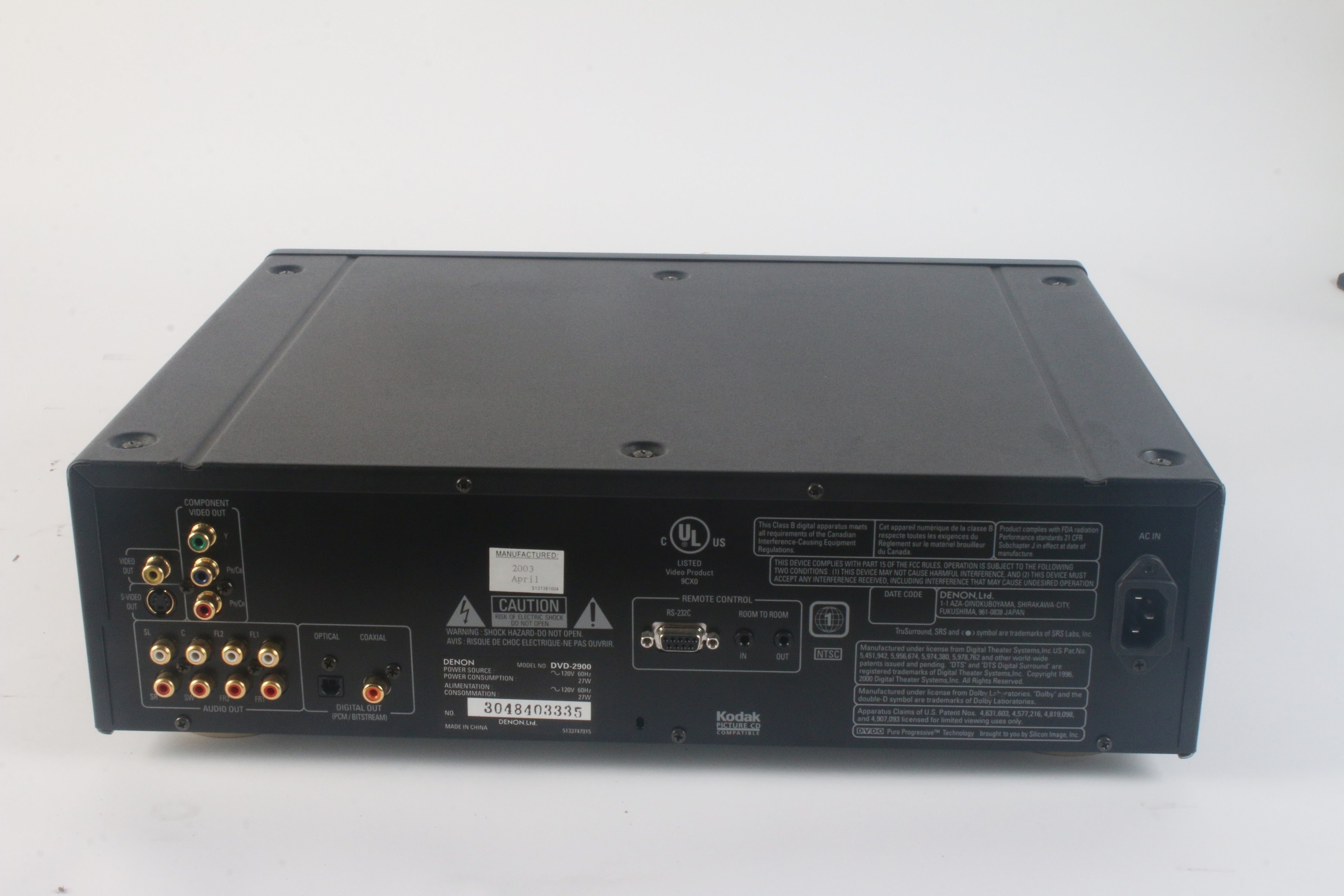 Denon DVD-2900 Universal DVD / CD / SACD / DVD Player – NTC Tech