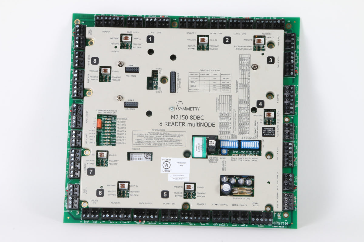M2150 R232 Module Symmetry M2150 8DBC 8 Reader mulitNODE Door Controller Wiegand Interfa ...