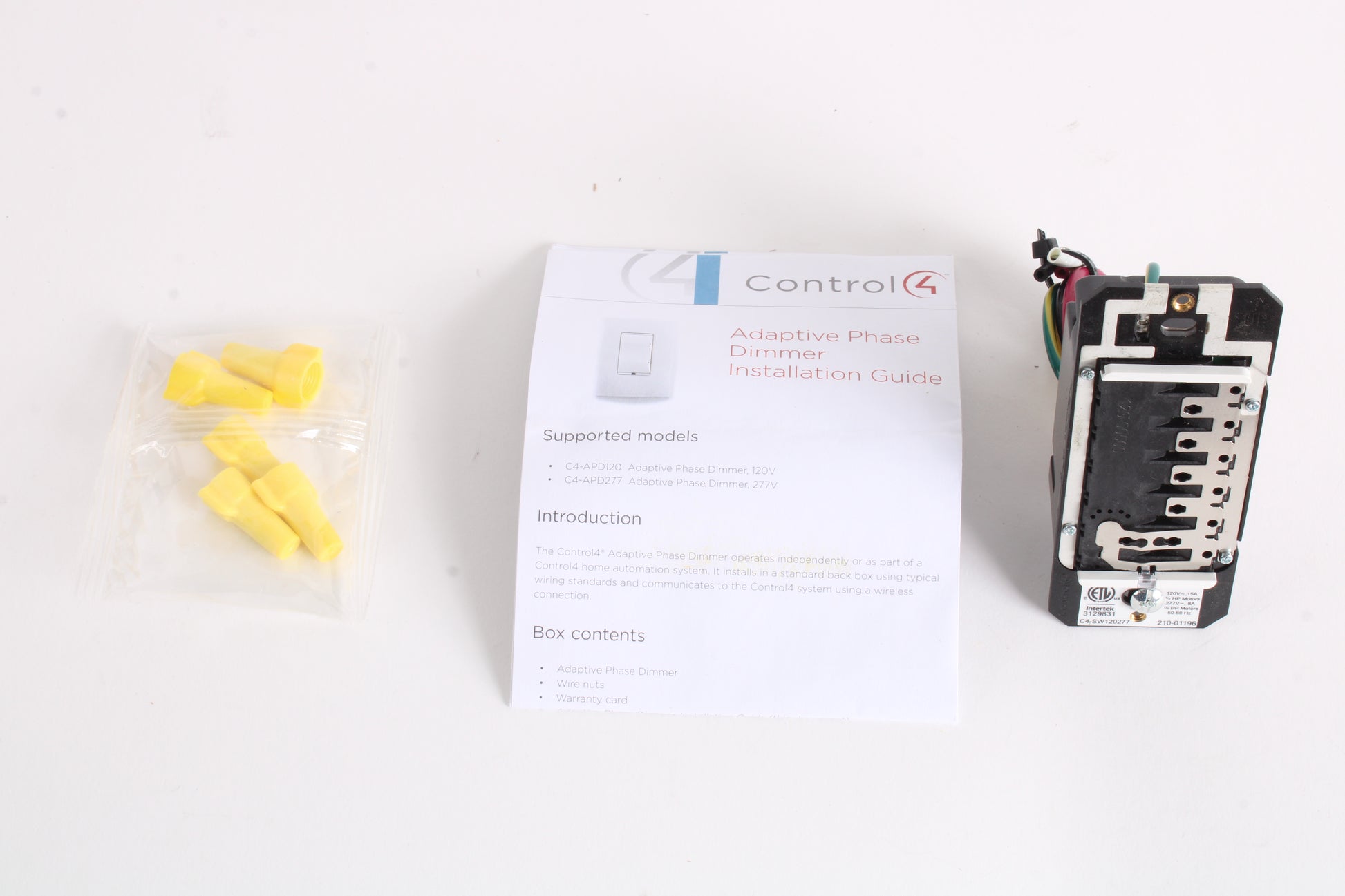 Control4 C4-SW120277 Wireless 2 Button Switch - New Open Box - Missing ...