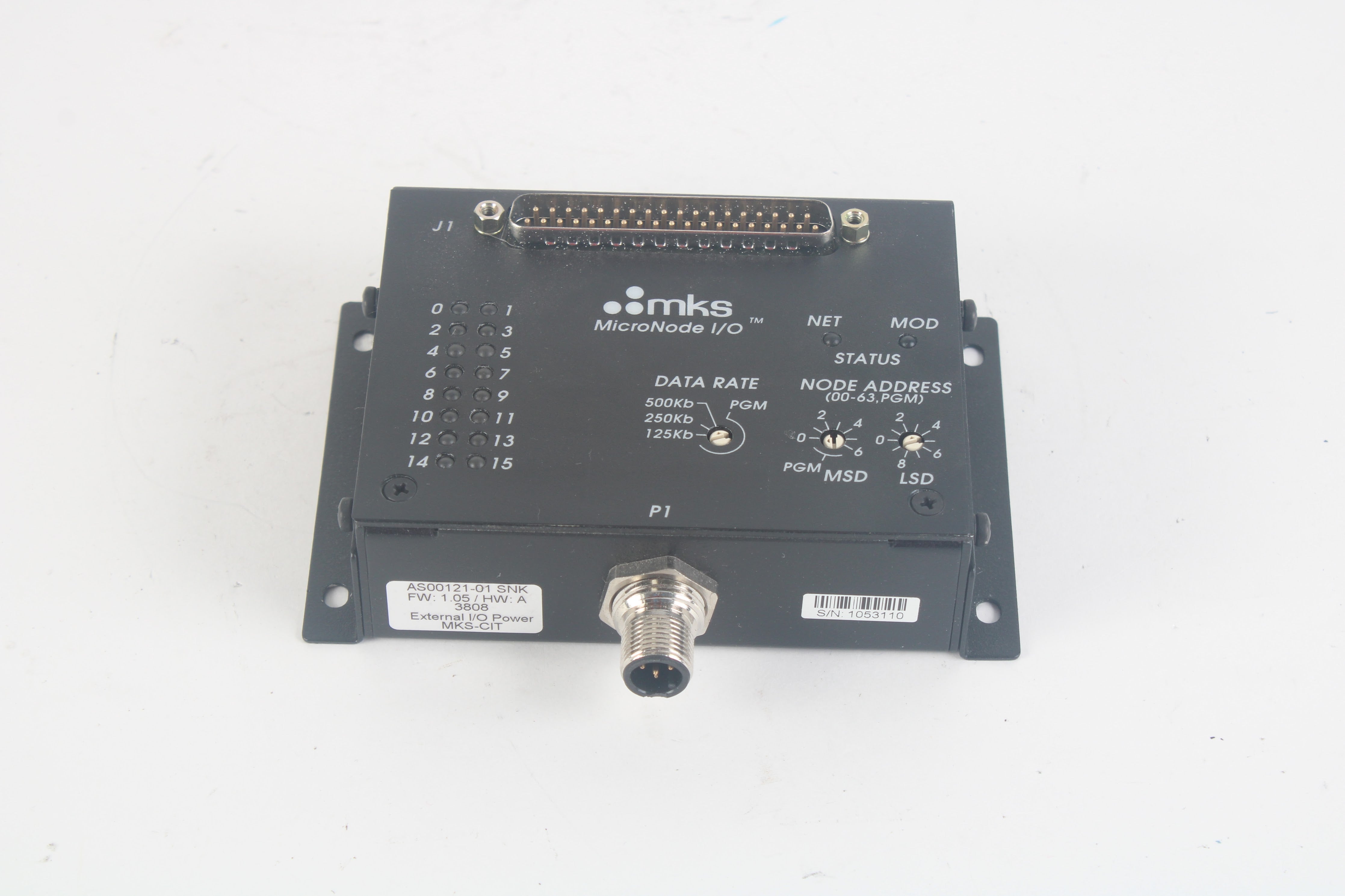 Micronode Plus 2 MKS MicroNode AS00121-01 SNK External I/O Power – NTC Tech