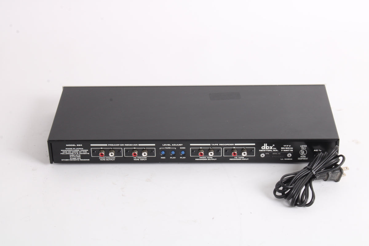 Simultaneous Encoding DBX 224 Simultaneous Encode Decode Type II Tape Noise Reduction System ...