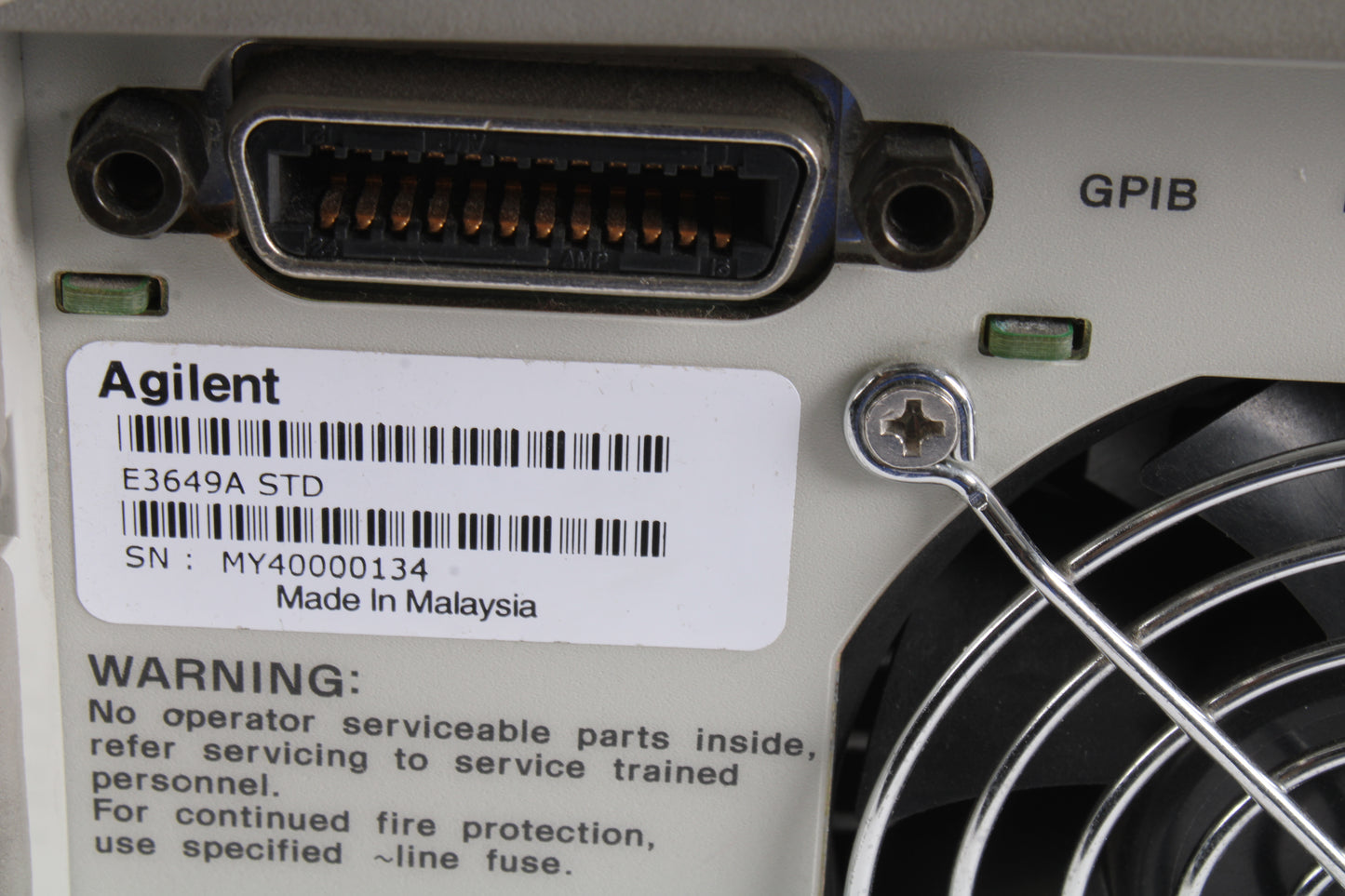 Agilent E3649A 0-35V 1.4A/0-60V 0.8A Dual Output DC Power Supply Fair â NTC Tech