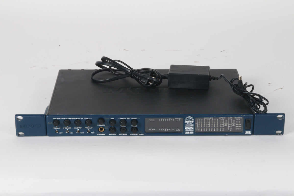 Motu Interface Rack MOTU Traveler FireWire Interface With Rack Ears – NTC Tech
