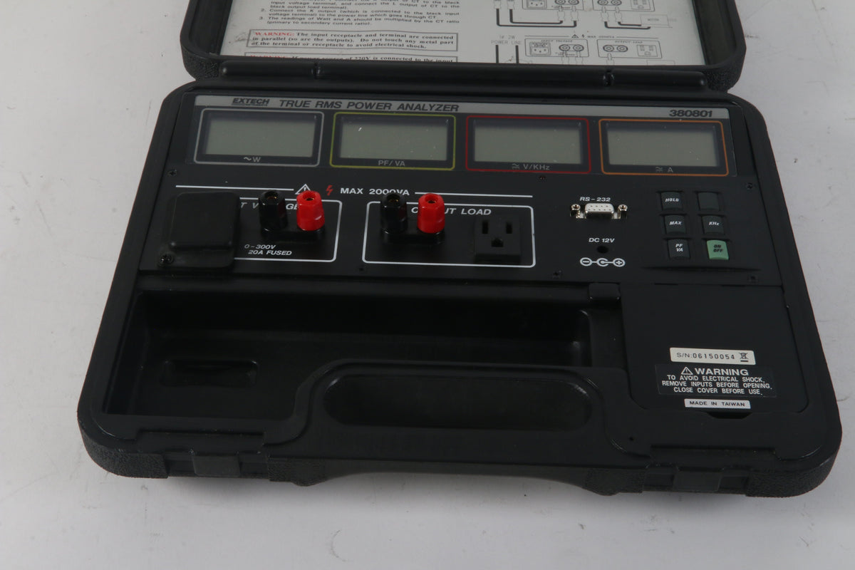 True Rms Power Module Extech 380801 Industrial Portable True RMS Power Analyzer- AS IS – NTC Tech