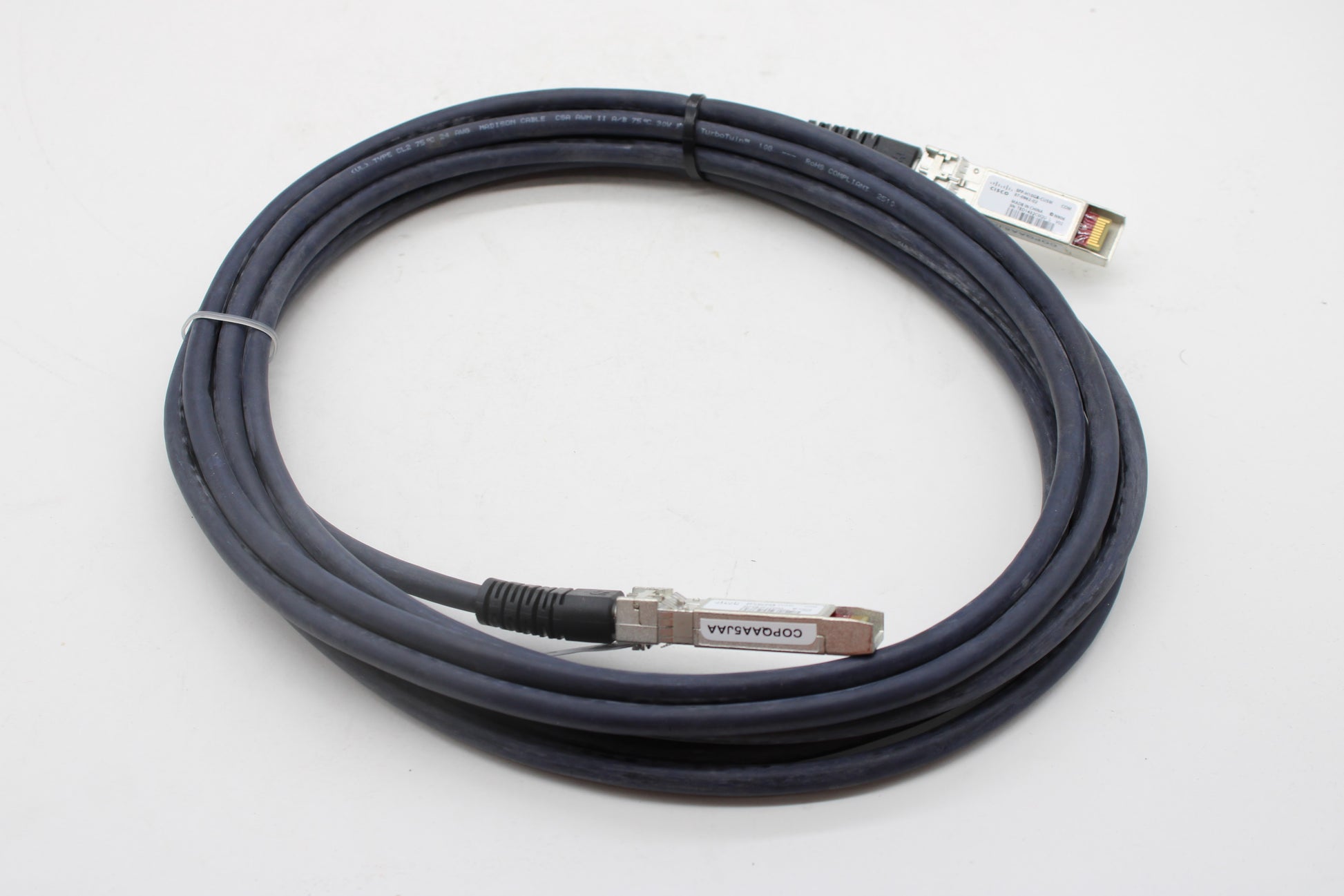 Cisco 5 Meter SFP+ Twinax Cable Assembly - Used SFP-H10GB-CU5M-USE ...