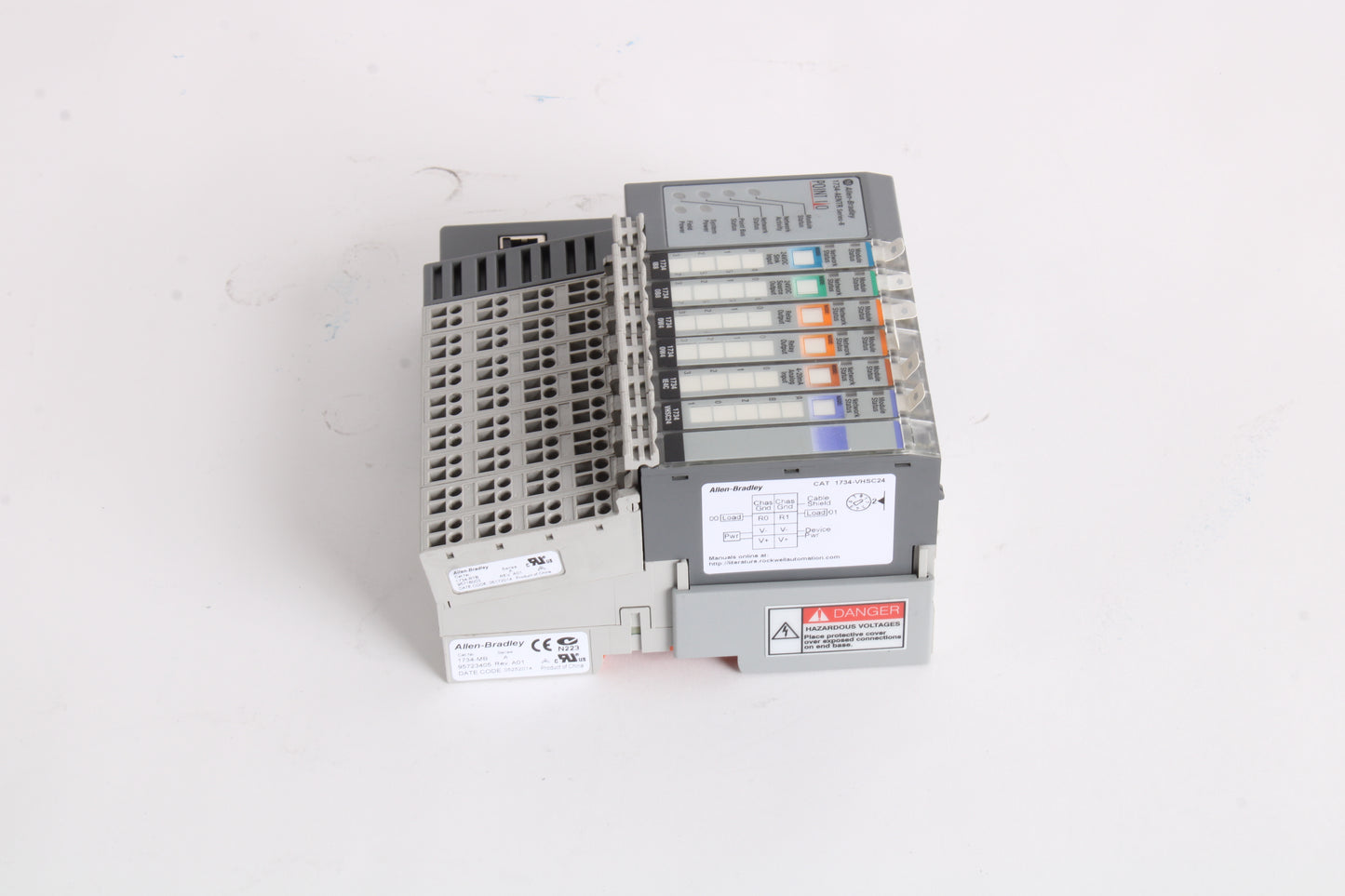 Allen Bradley 1734-AENTR Point I/O 2 Port ETHERNET Adapter With Module ...