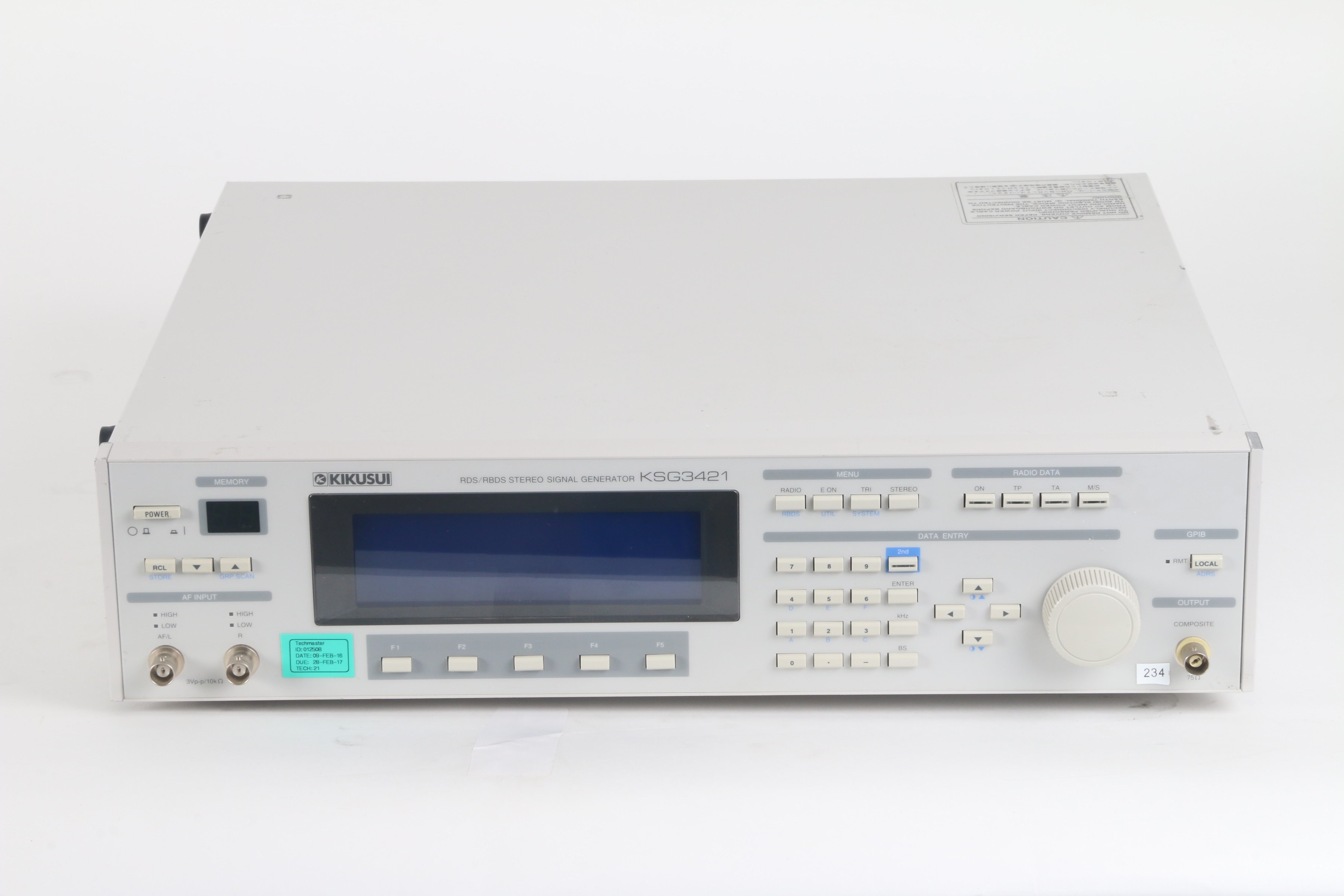 Kikusui KSG3421 RDS/RBDS Stereo Signal Generator – NTC Tech
