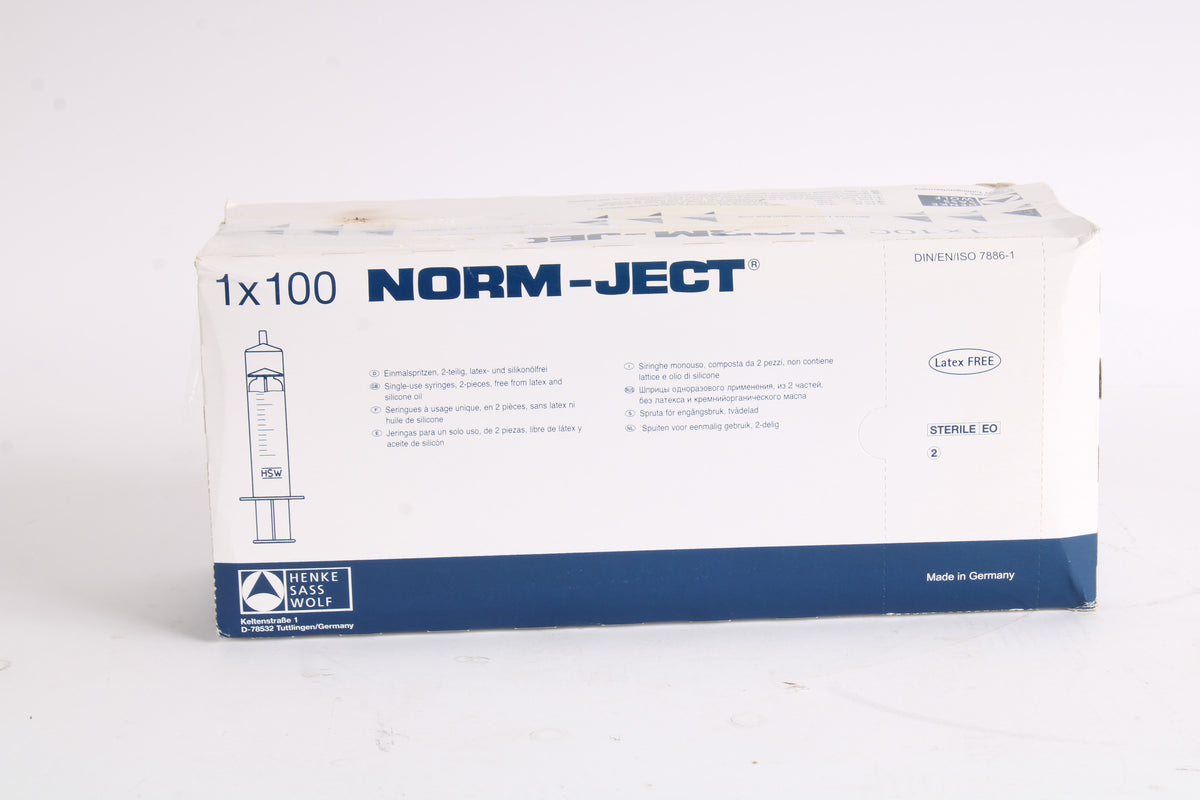 Norm Jet HSW Norm-Ject 4200-X00V0 20mL Luer Lock 100 Count - NEW – NTC Tech