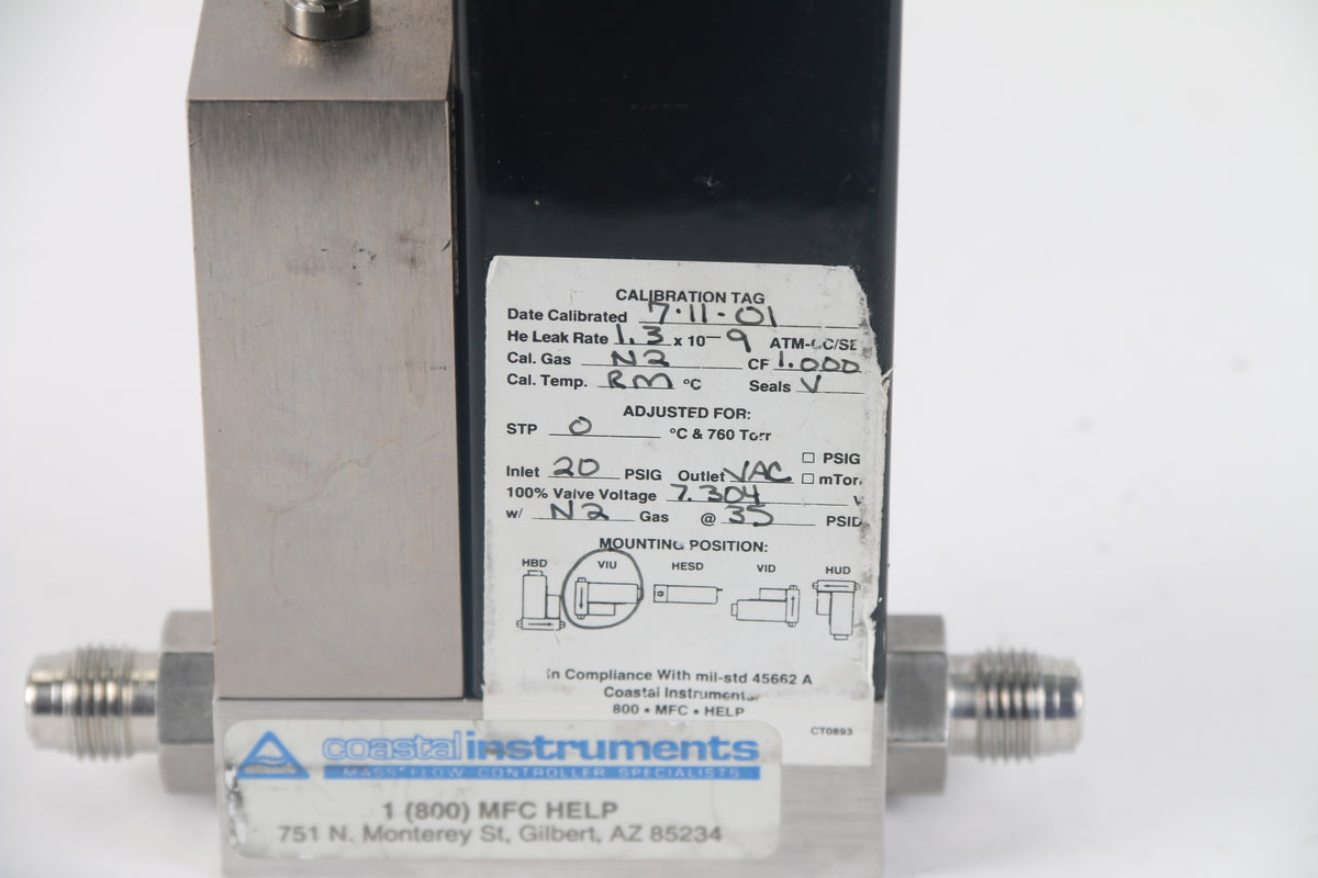 Unit Instruments Unit Instruments Inc UFC-1100A N2 1SLM Mass Flow Controller – NTC Tech