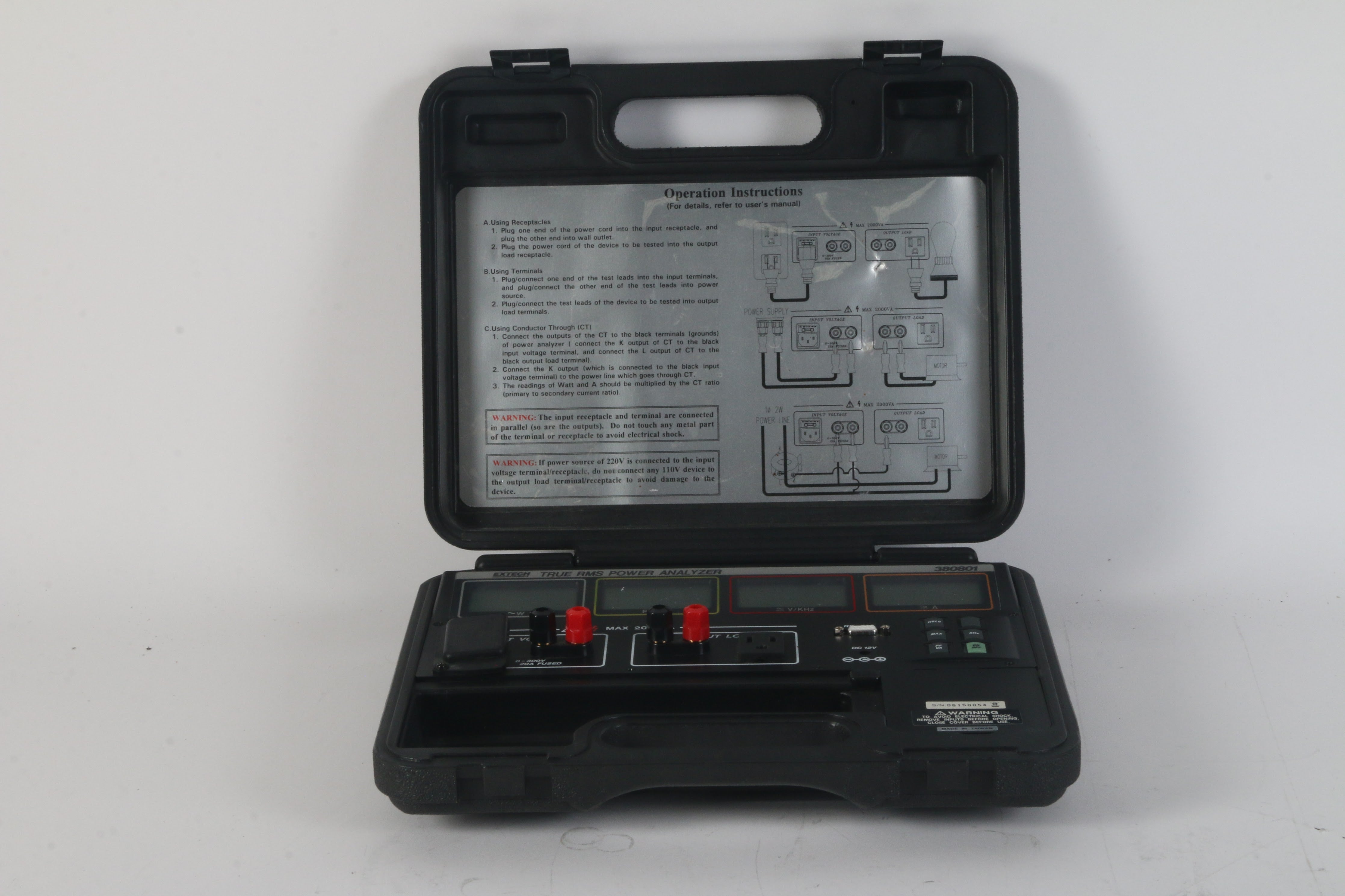 True Rms Power Module Extech 380801 Industrial Portable True RMS Power Analyzer- AS IS – NTC Tech