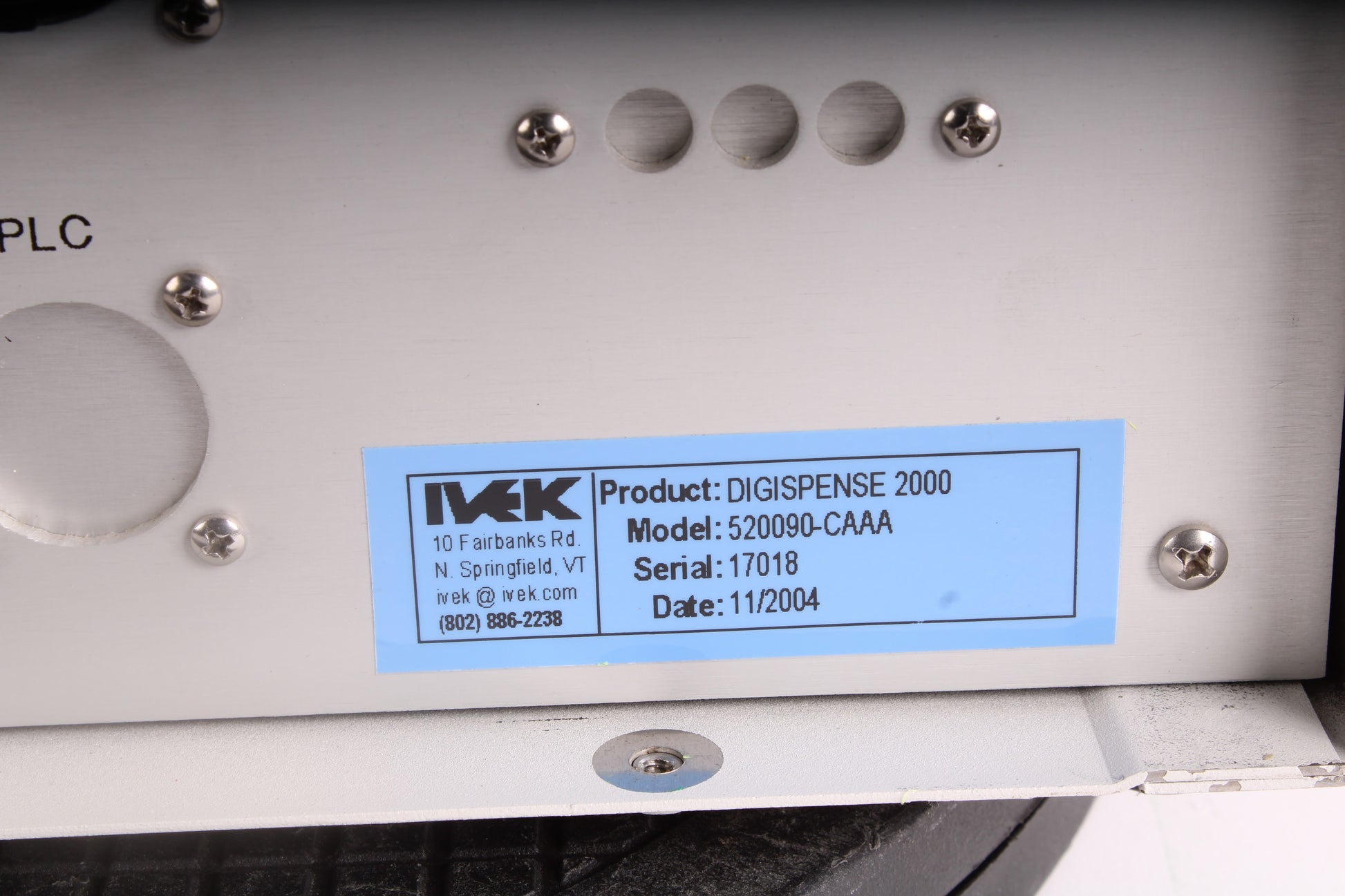 IVEK Digispense 2000 520090CAAA Digital Liquid Dispenser System Fai