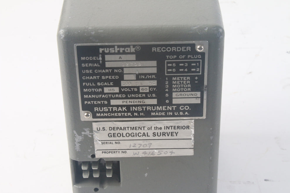 Rustrak Model A Chart Recorder Milliamperes 115V – NTC Tech