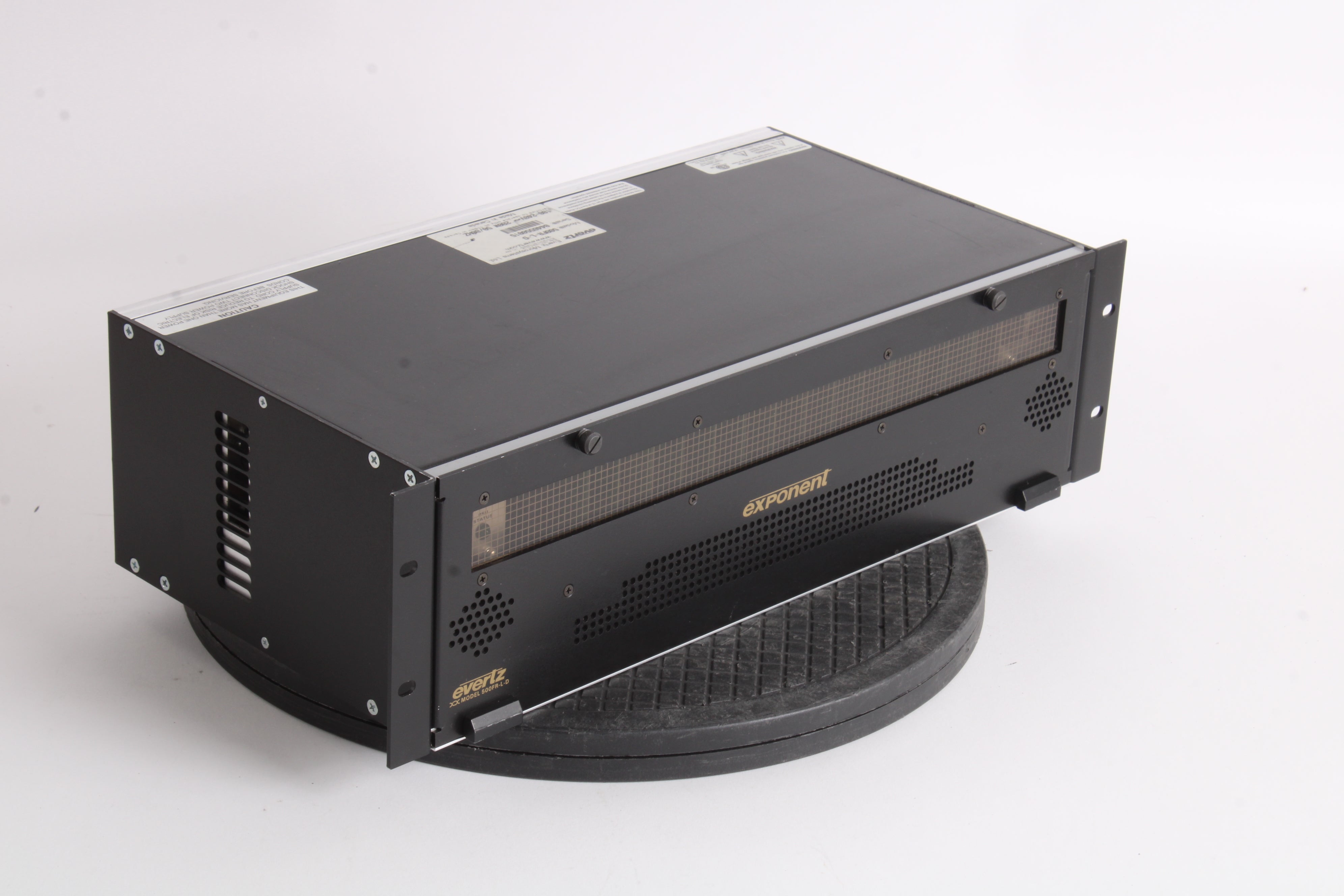 500da Evertz 500FR-L-D Exponent High Density Distribution Frame W/ 13x 500DA ...