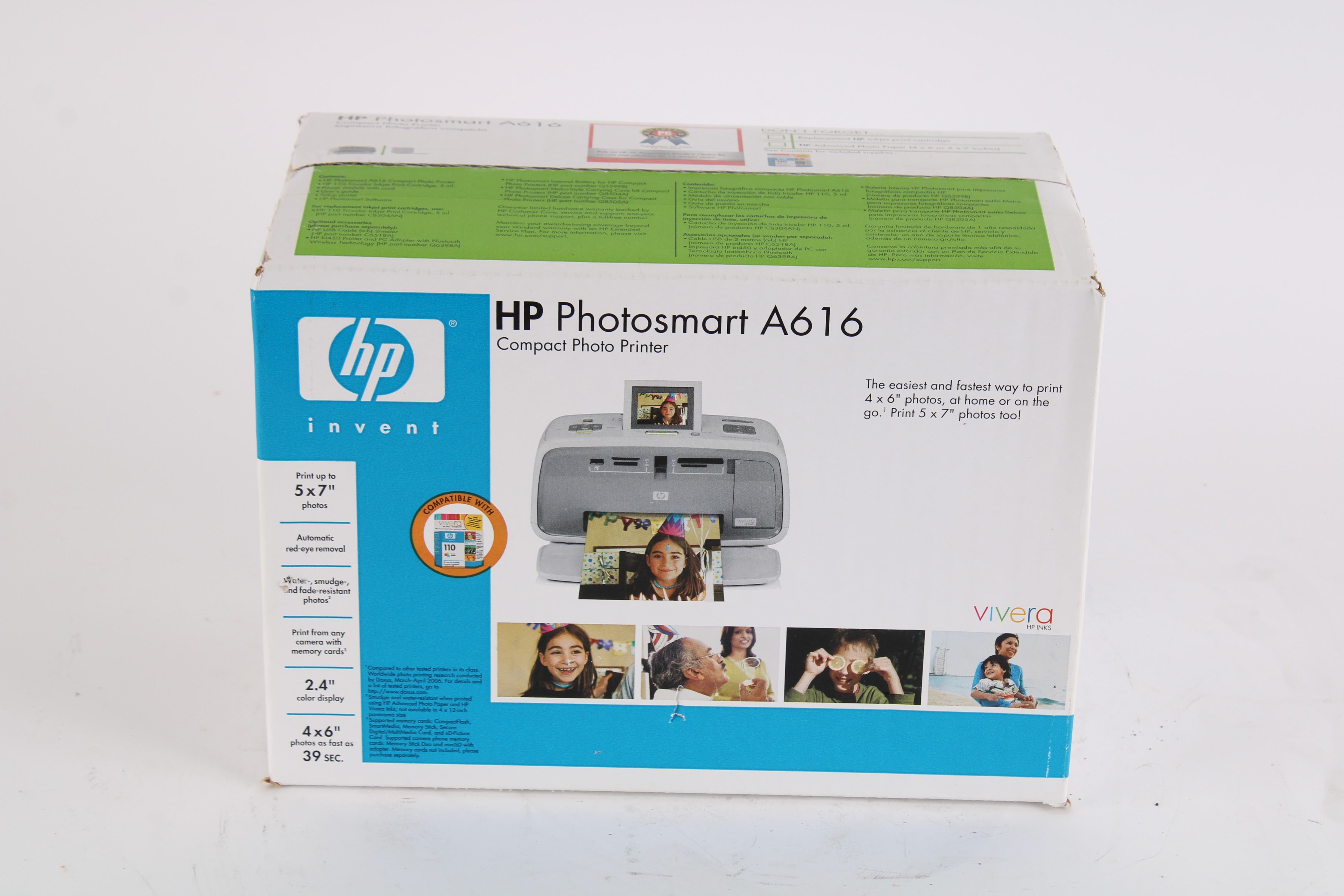HP Photosmart A616 Compact Photo Printer Q7112A - New – NTC Tech