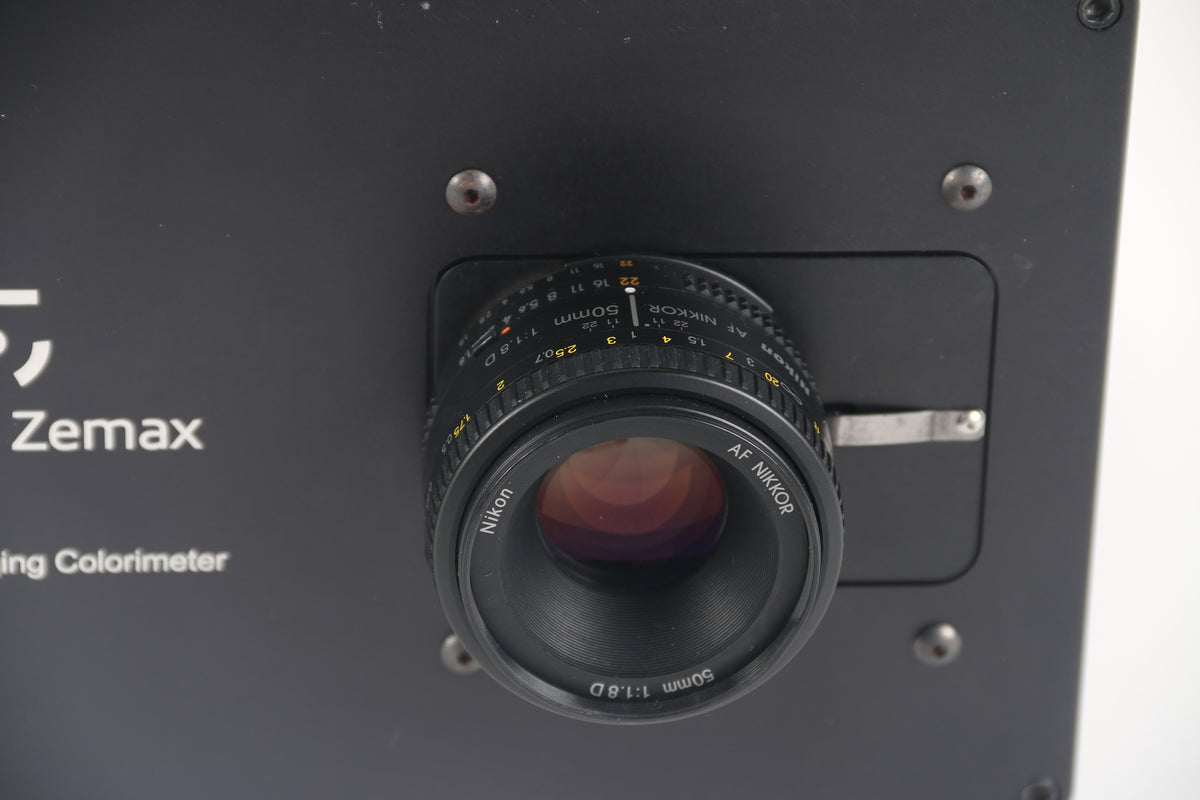 Lens Colorimeter Radiant Zemax PM-1433F-1 Imaging Colorimeter W/Nikon AF NIKKOR 50mm 1 ...