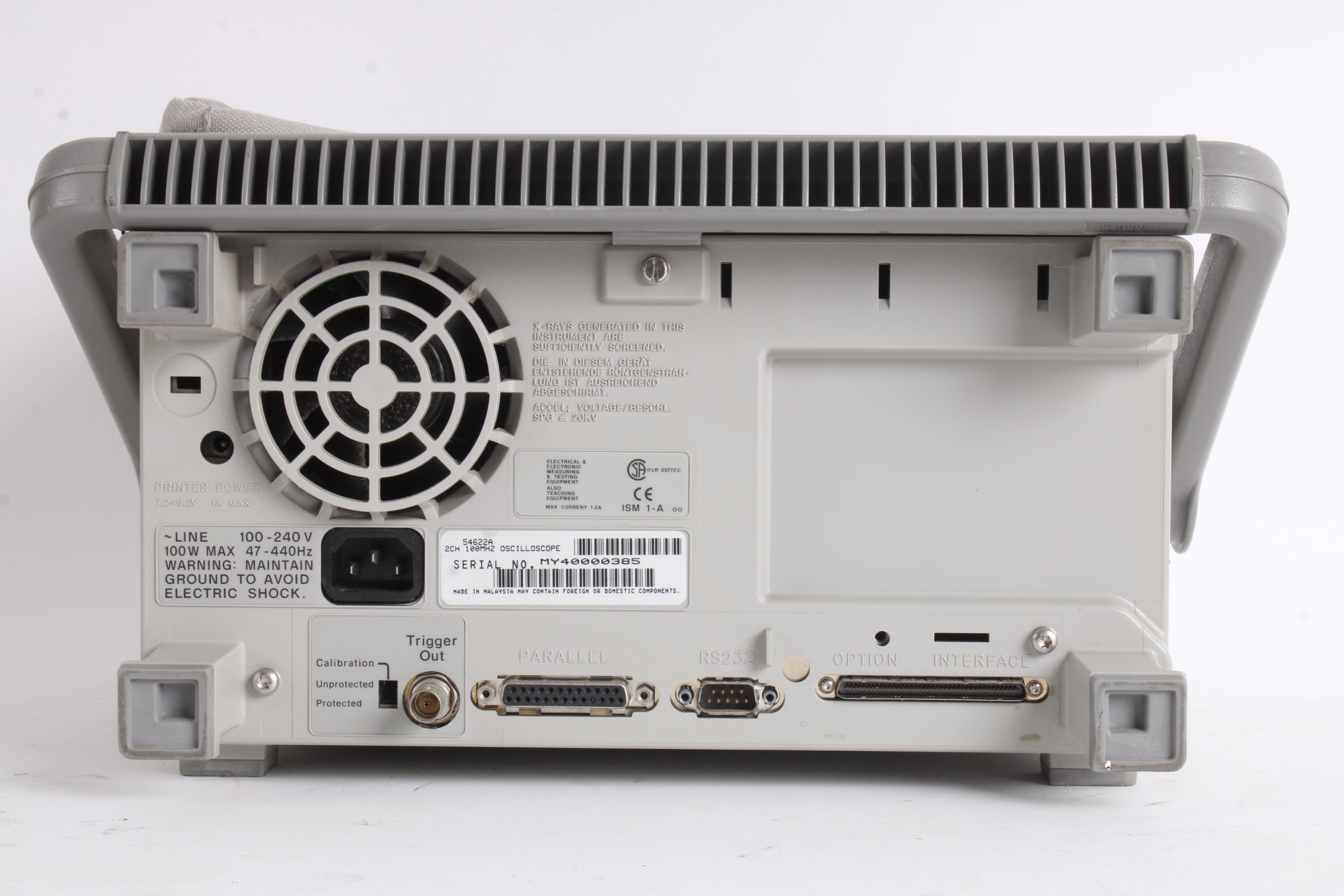 Agilent 54622A 2チャネル100MHzオシロスコープ 54622A - OSCILLOSCOPE