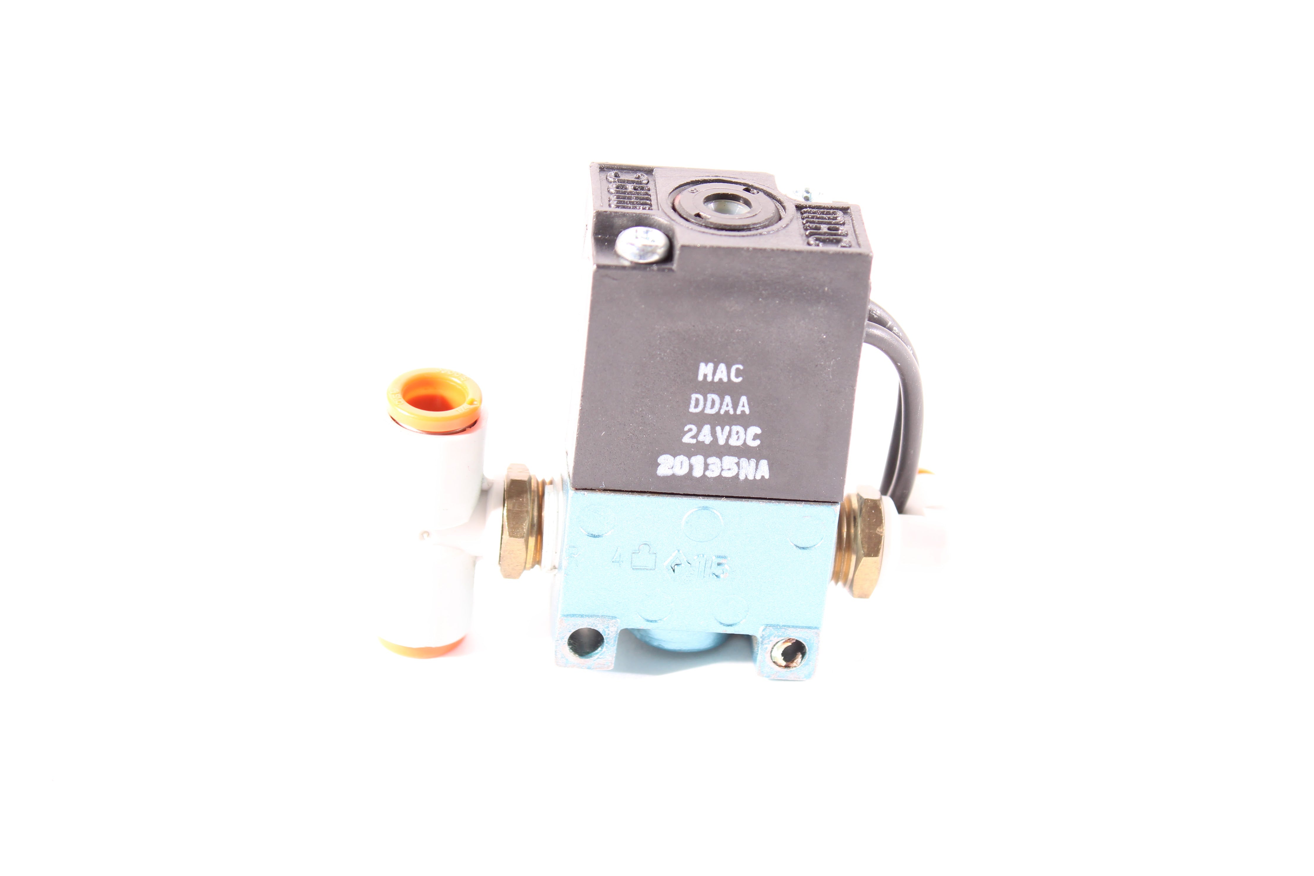 Mac Boost Solenoid 12V 3 Port MAC ECU Electronic Boost Control Solenoid Valve W/ Brass Fittings PWM Solenoid Valve 5 V