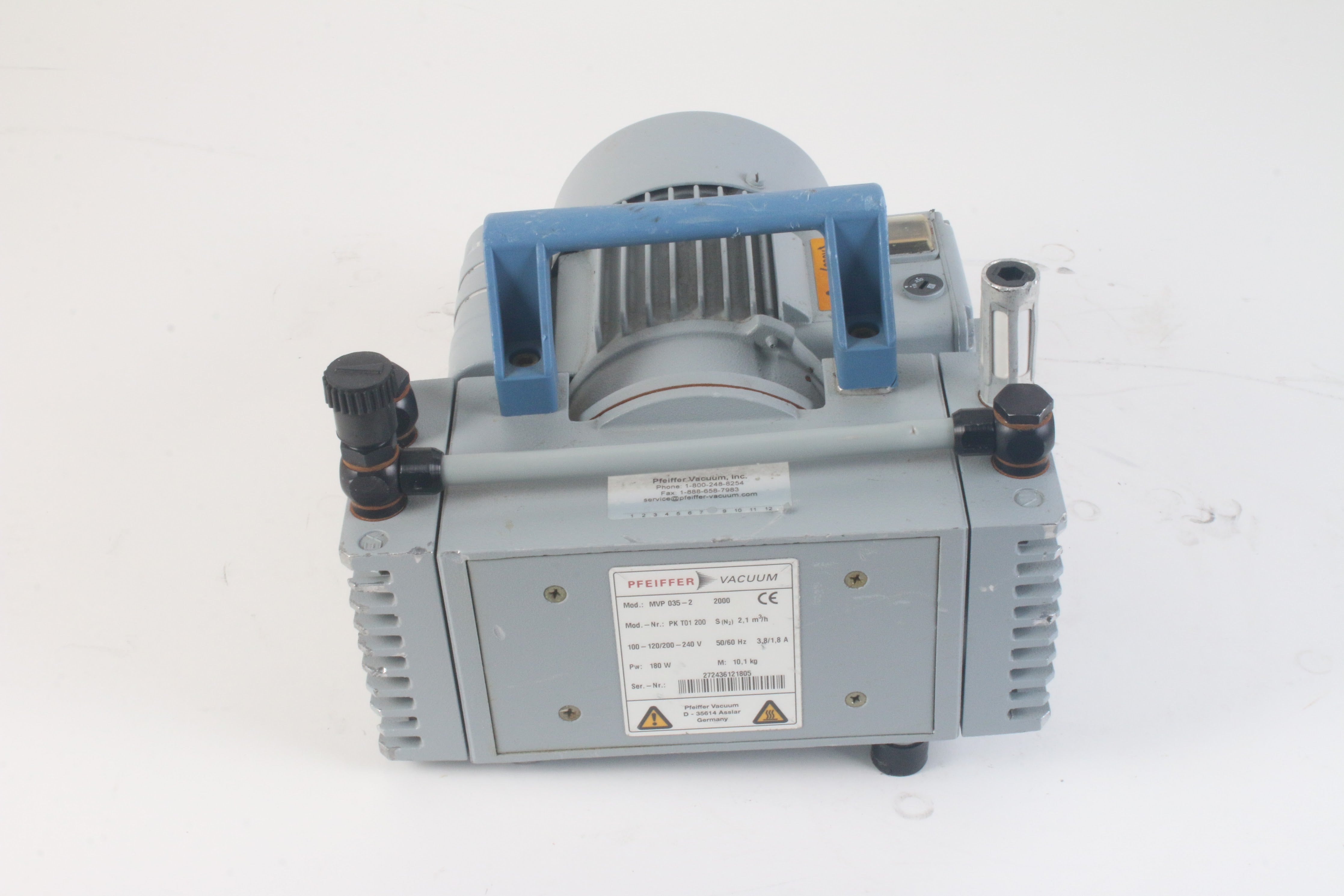 Pfeiffer Vacuum MVP 035-2 Diaphragm Pump 100- 120/200-240 V 50/60