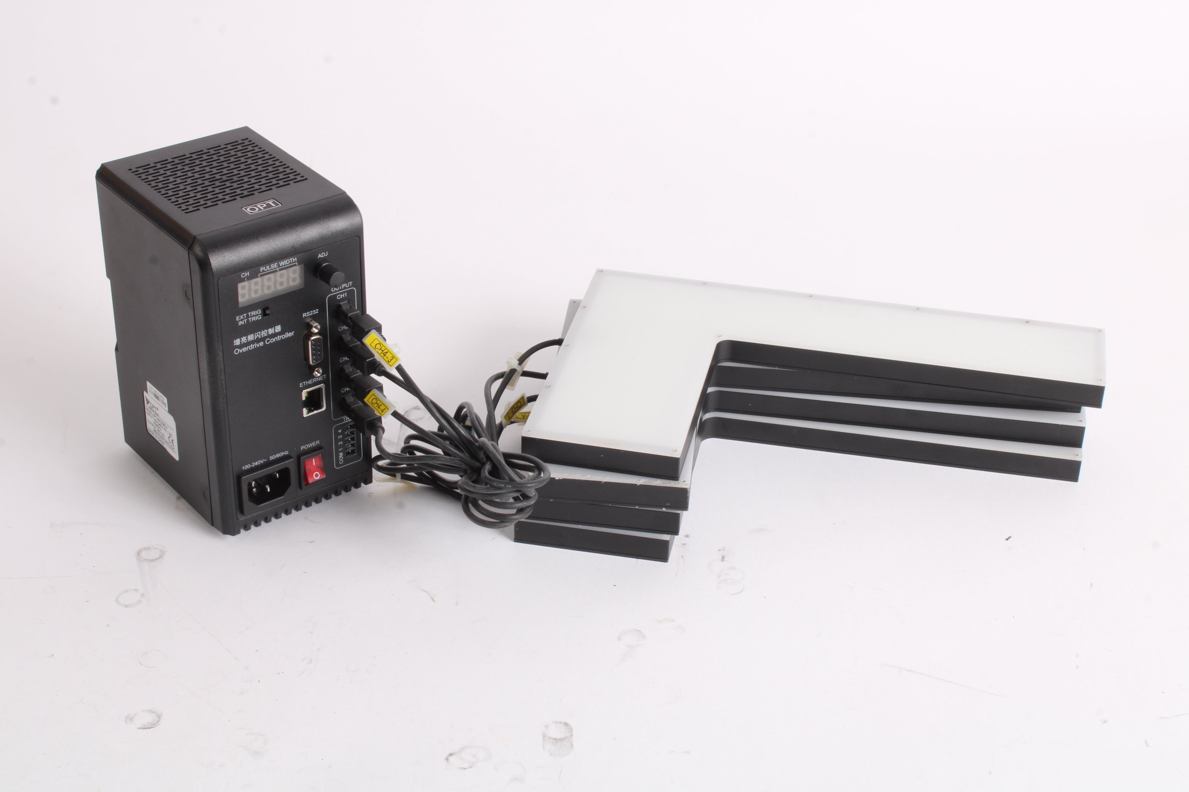 OPT OPT-ADCH48E-4 Overdrive Controller w/ 4x OPT-FAT285182-V2-B LED Li ...