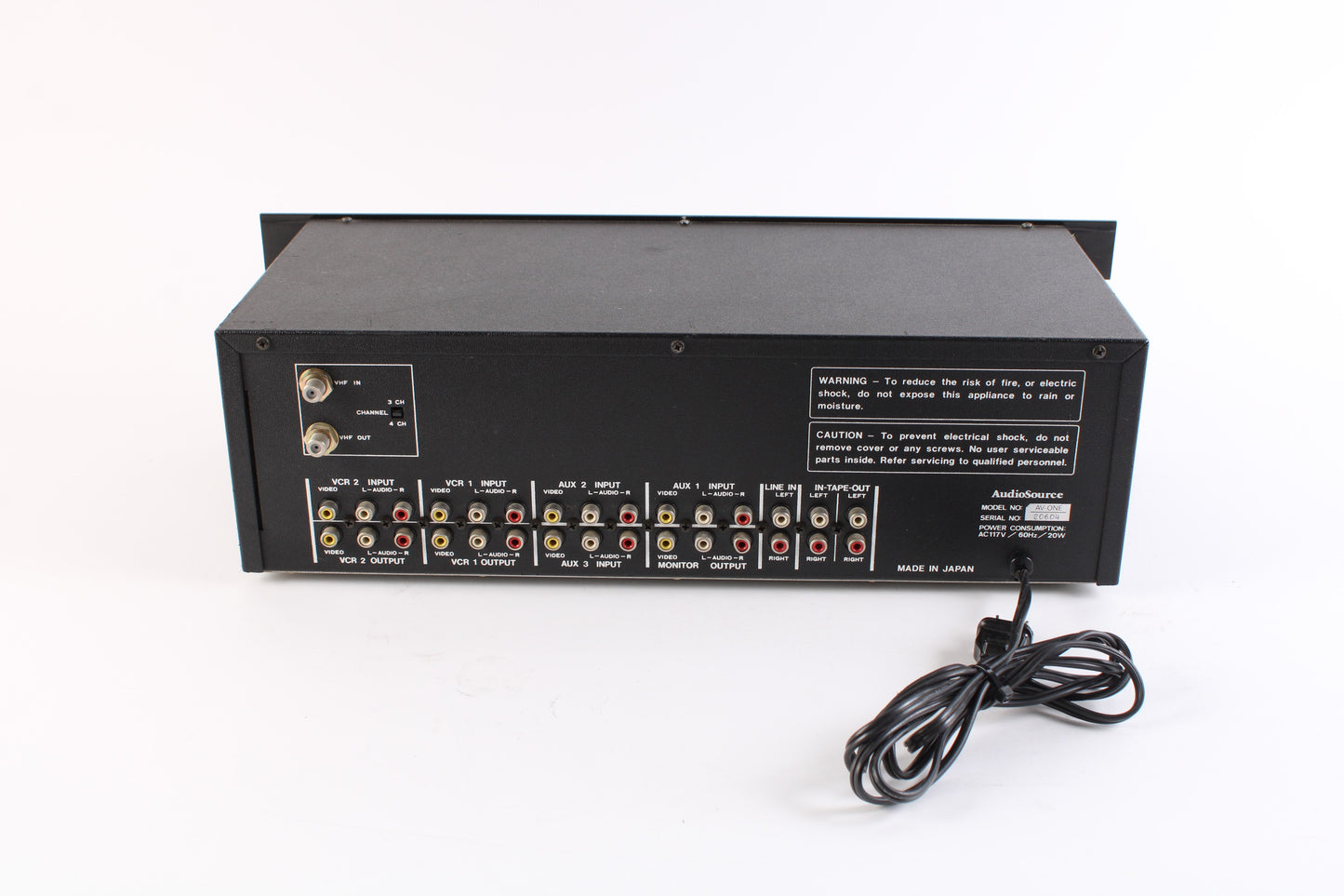 AudioSource AV-ONE Vintage Graphic Equalizer Selector and Processor ...