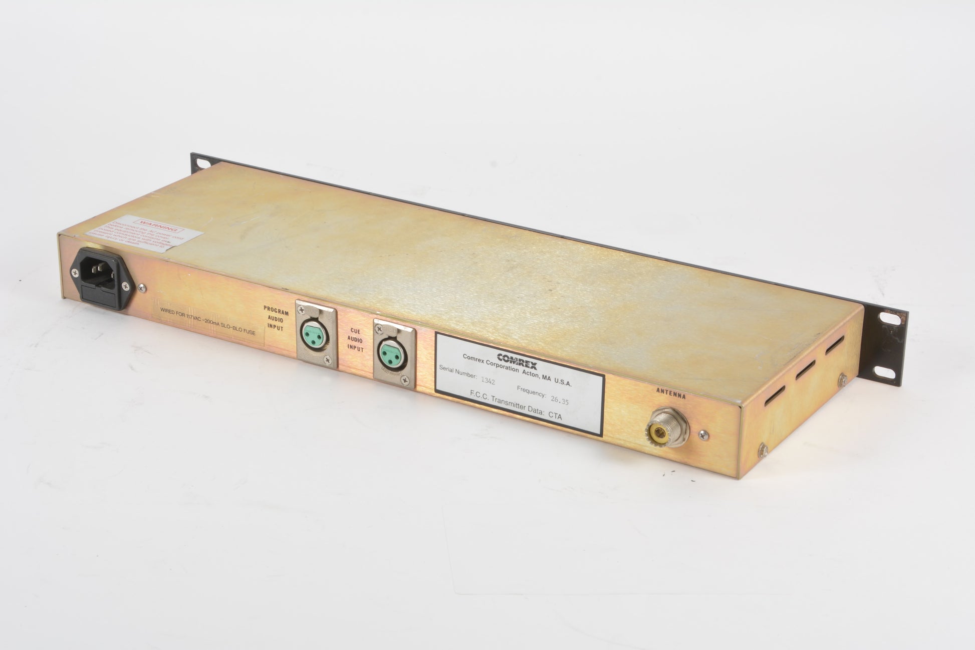 Comrex CTA Cue Transmitter Frequency 26.35 – NTC Tech