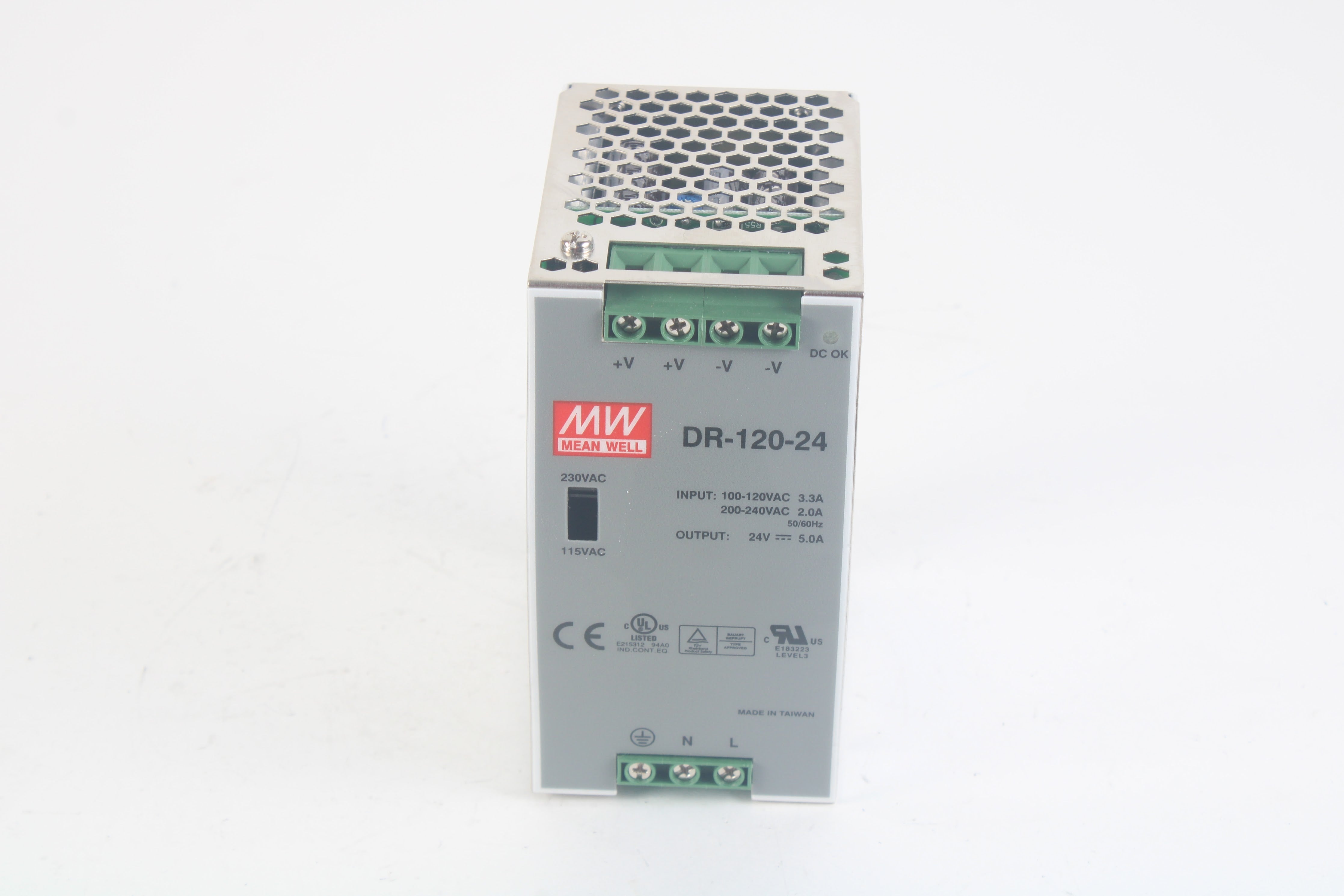 Alimentatore Switching Meanwell DR-60-24 Su Rotaia DIN 24V Per CNC E Macchinari Industriali