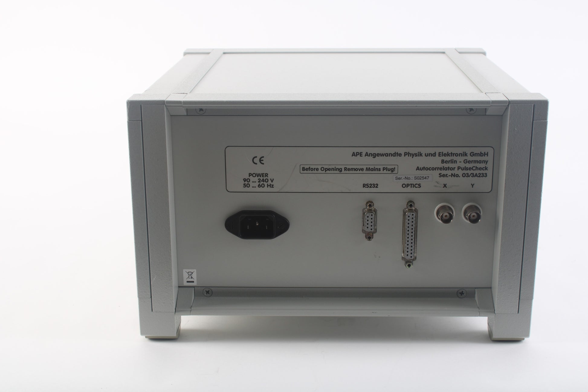 APE Angewandte Physik Und Elektronik Pulse Check Autocorrelator Monito