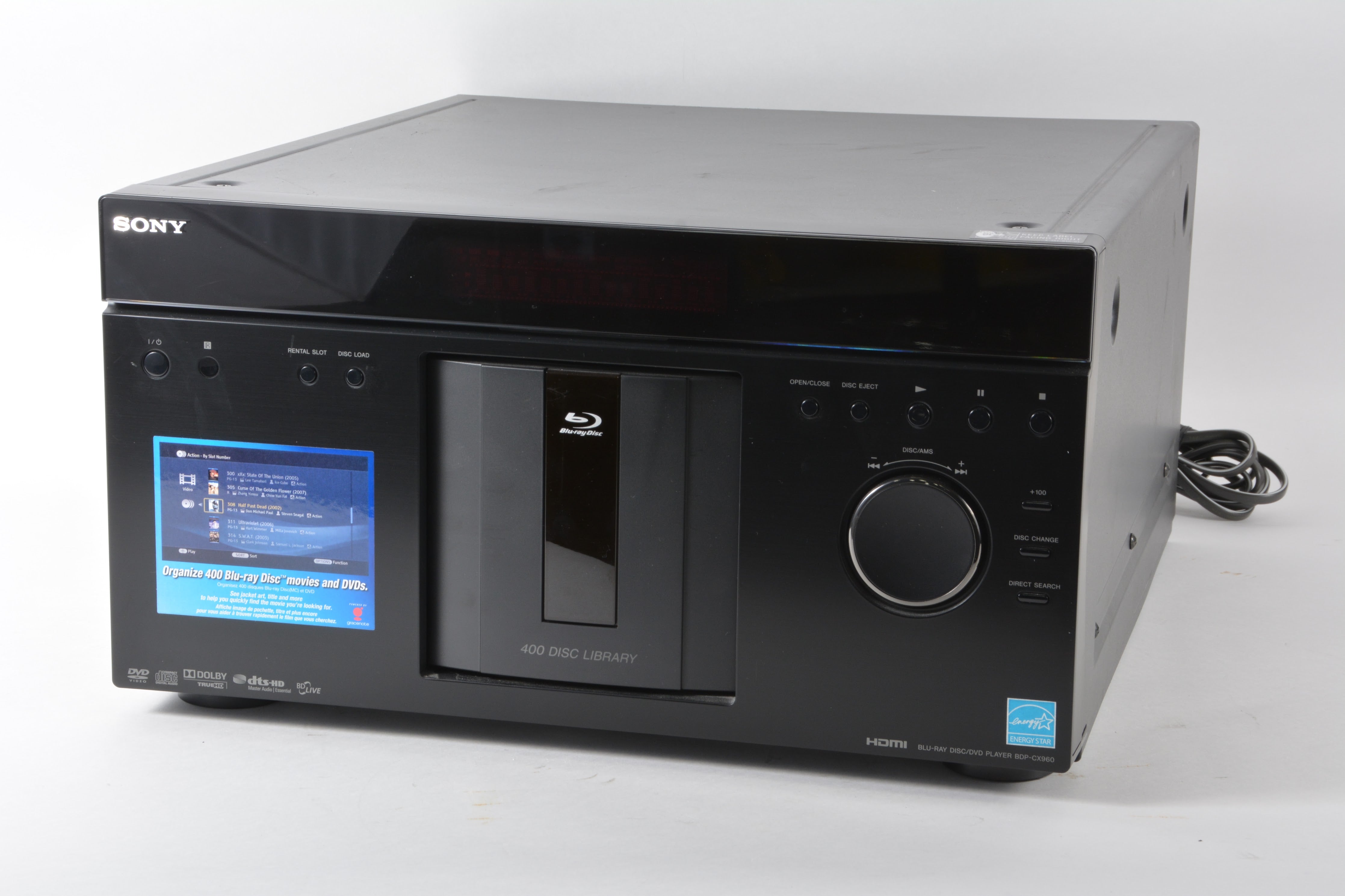 Sony BDPCX960 HDMI 400 Disc Bluray / DVD MegaChanger NTC Tech