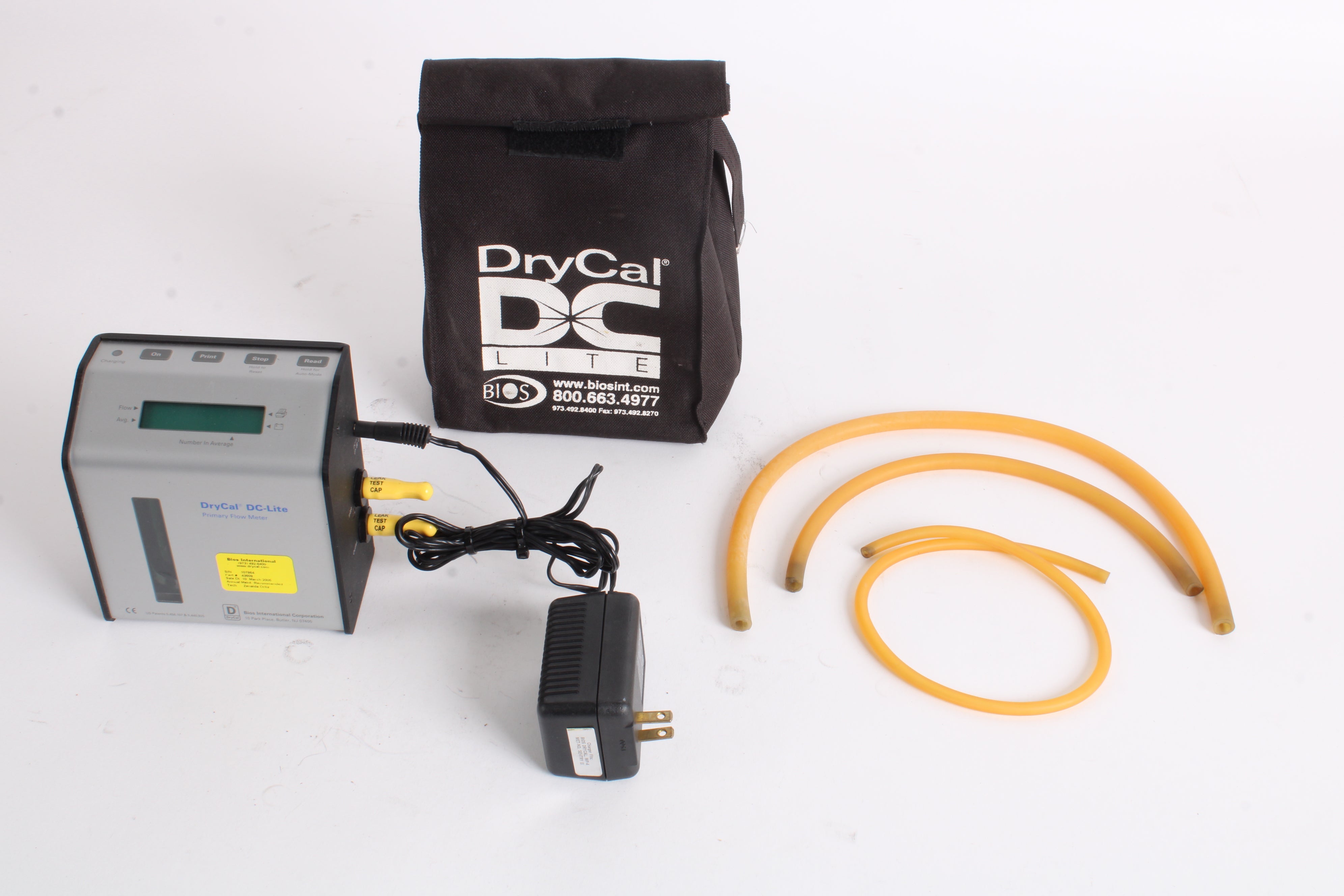 Drycal Pro Bios DCL-M DryCal DC-Lite Primary Flow Meter With Bag, Hose, and Power ...