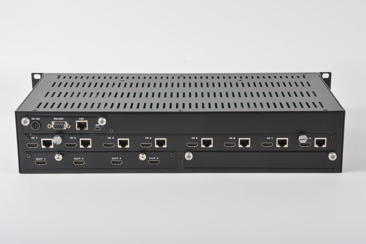 80x80 Matrix Router PureLink MX-800 8X8 Modular Matrix Router 3x Slot Cards 8x4 HDMI HD-Ba ...
