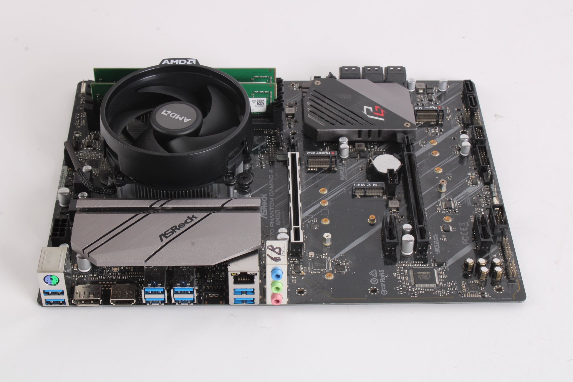 ASRock X570 Phantom Gaming Motherboard w/ AMD Ryzen 3600 CPU 16GB Ram