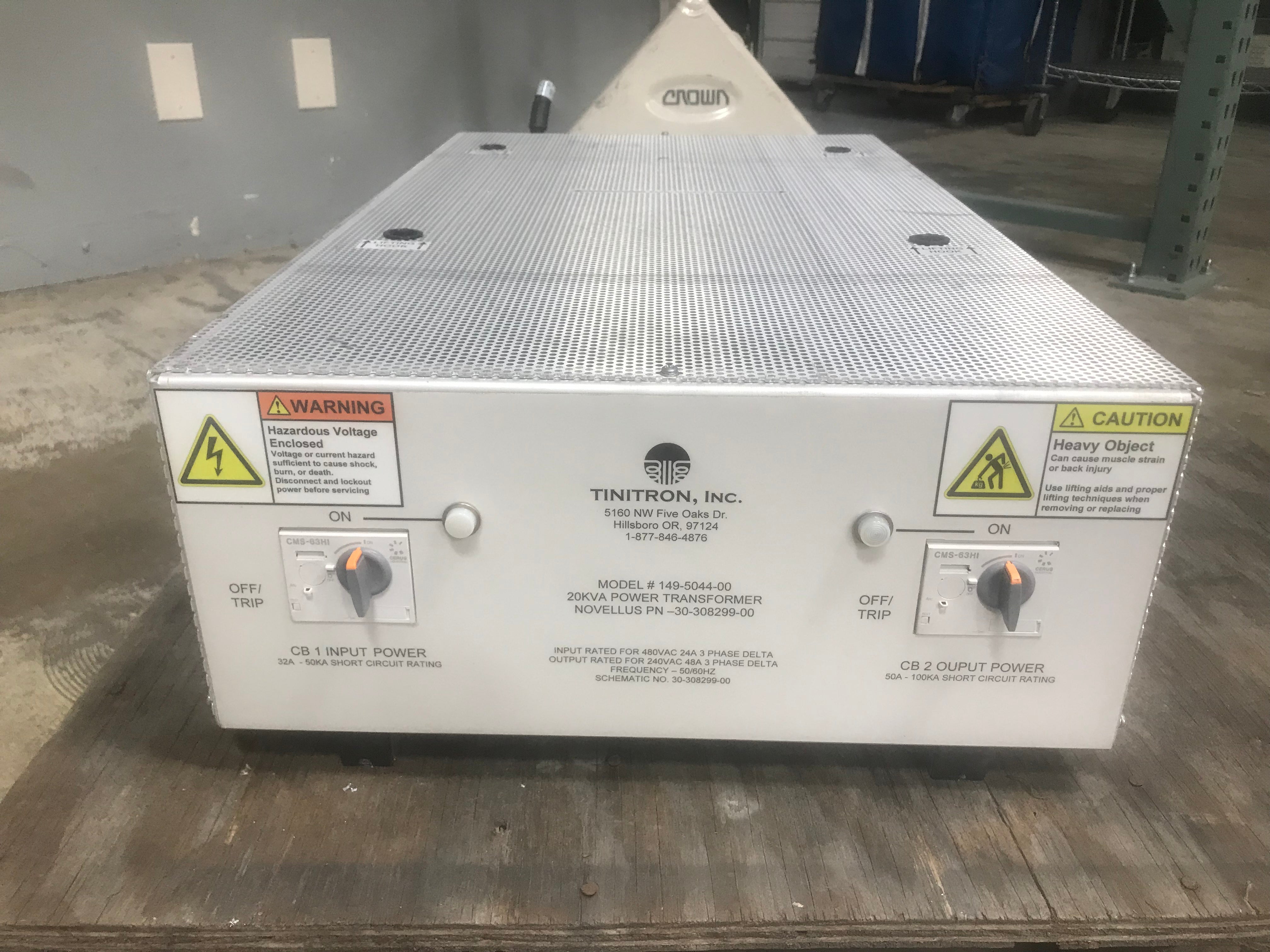 Tinitron 149-5044-00 20KVA Power Transformer 30-308299-00 – NTC Tech