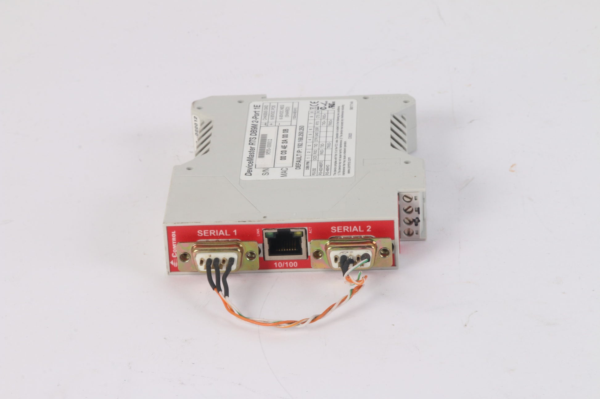 Comtrol Devicemaster RTS DB9M2 2 PORT 1E Serial Device Server – NTC Tech