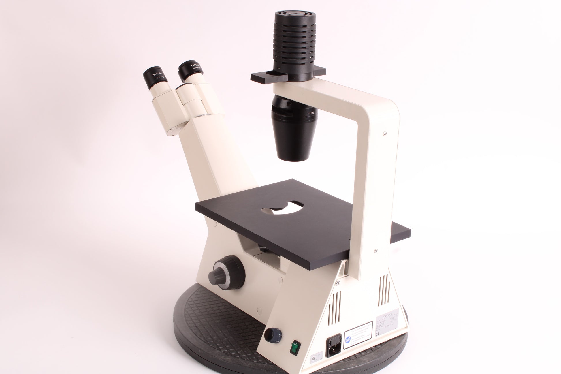 Carl Zeiss Invertoskop Inverted Contrast Microscope W/ Ocular Lens & O ...